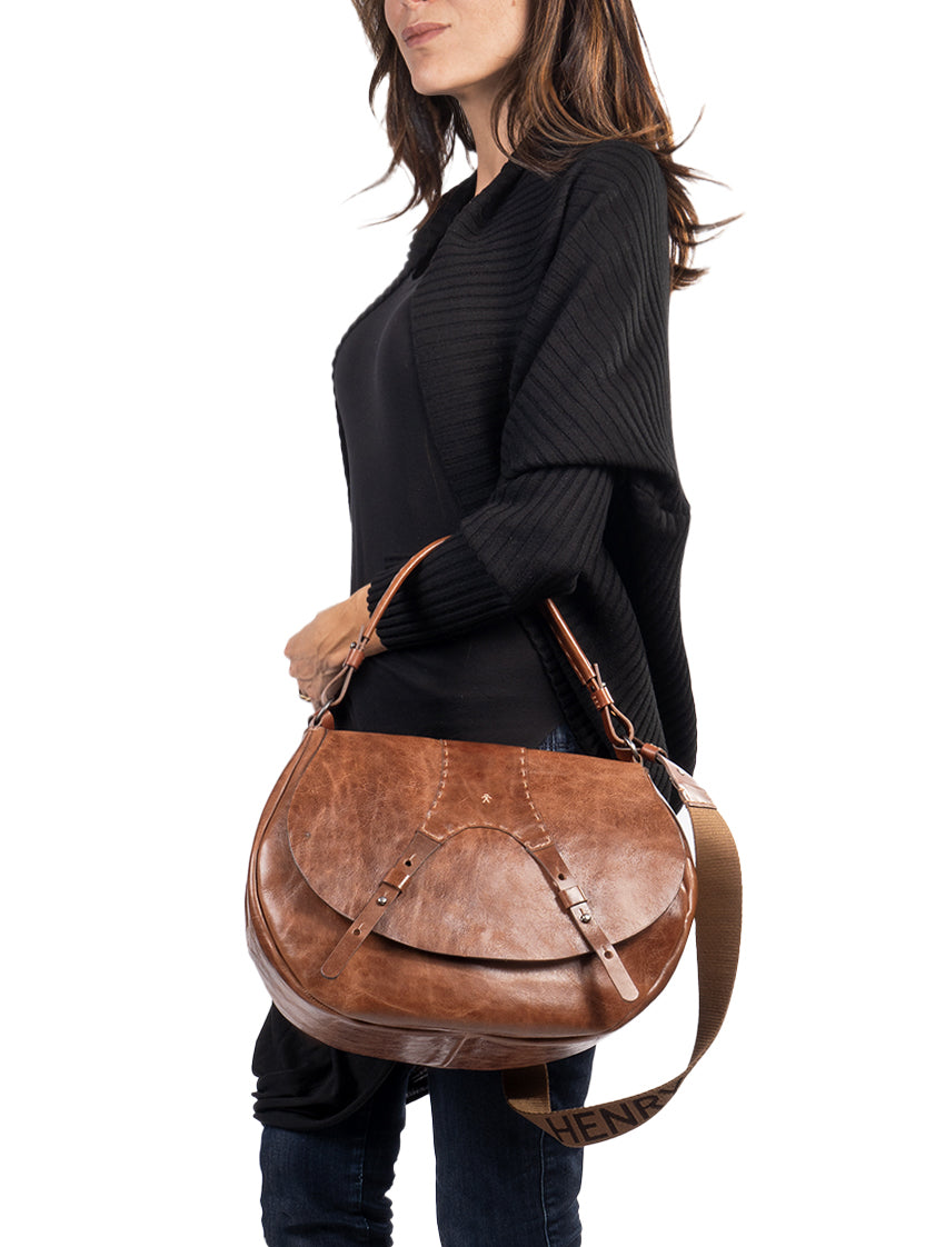 BD5112 New Sella Horse L HB Vetrato Brandy