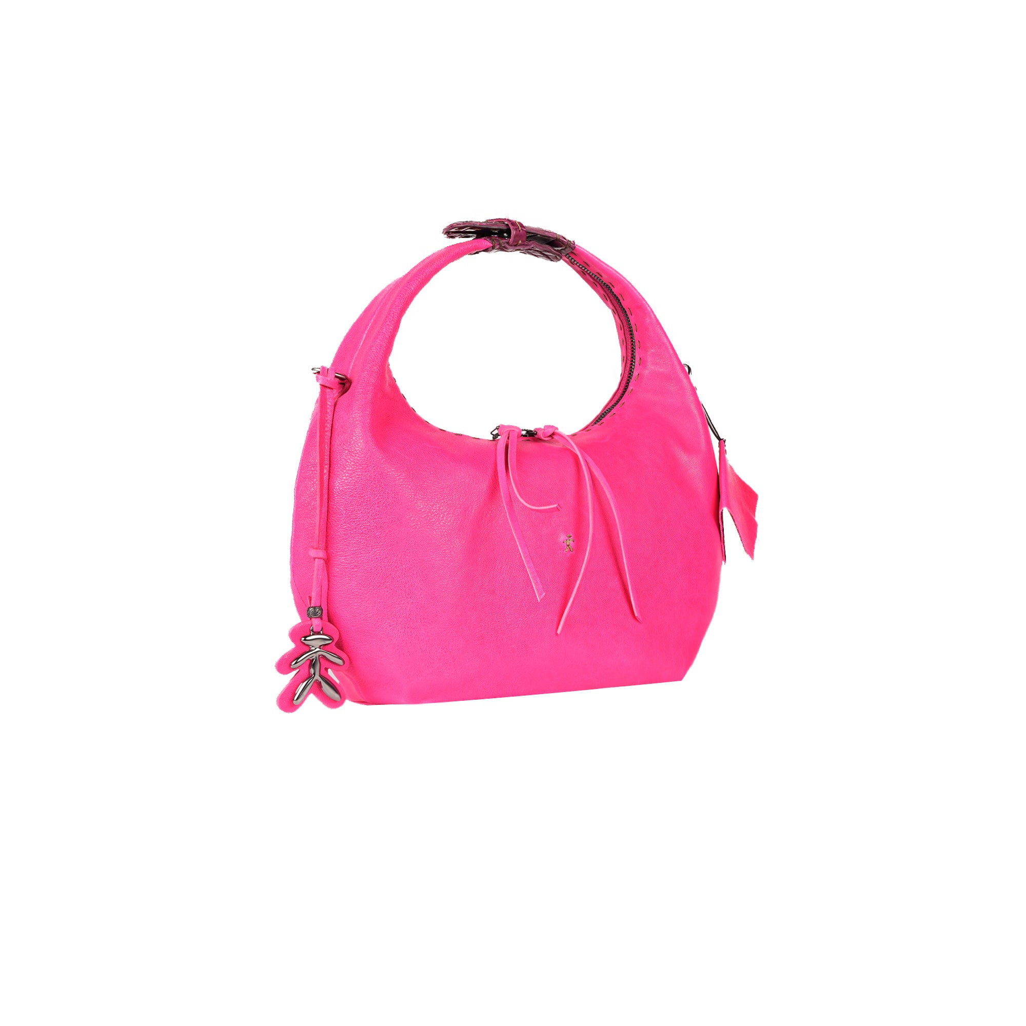 BD5304 Anfora Manico Cocco M Old Iron + Cocco Fuxia