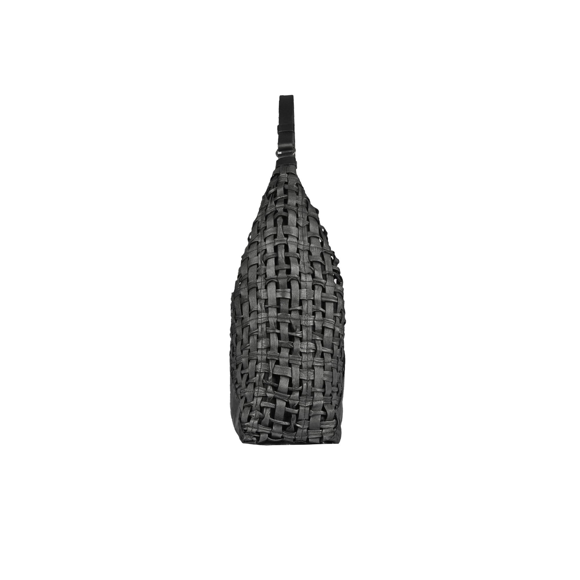 BD5314 Bea Pocket L Intreccio Cesta Nero