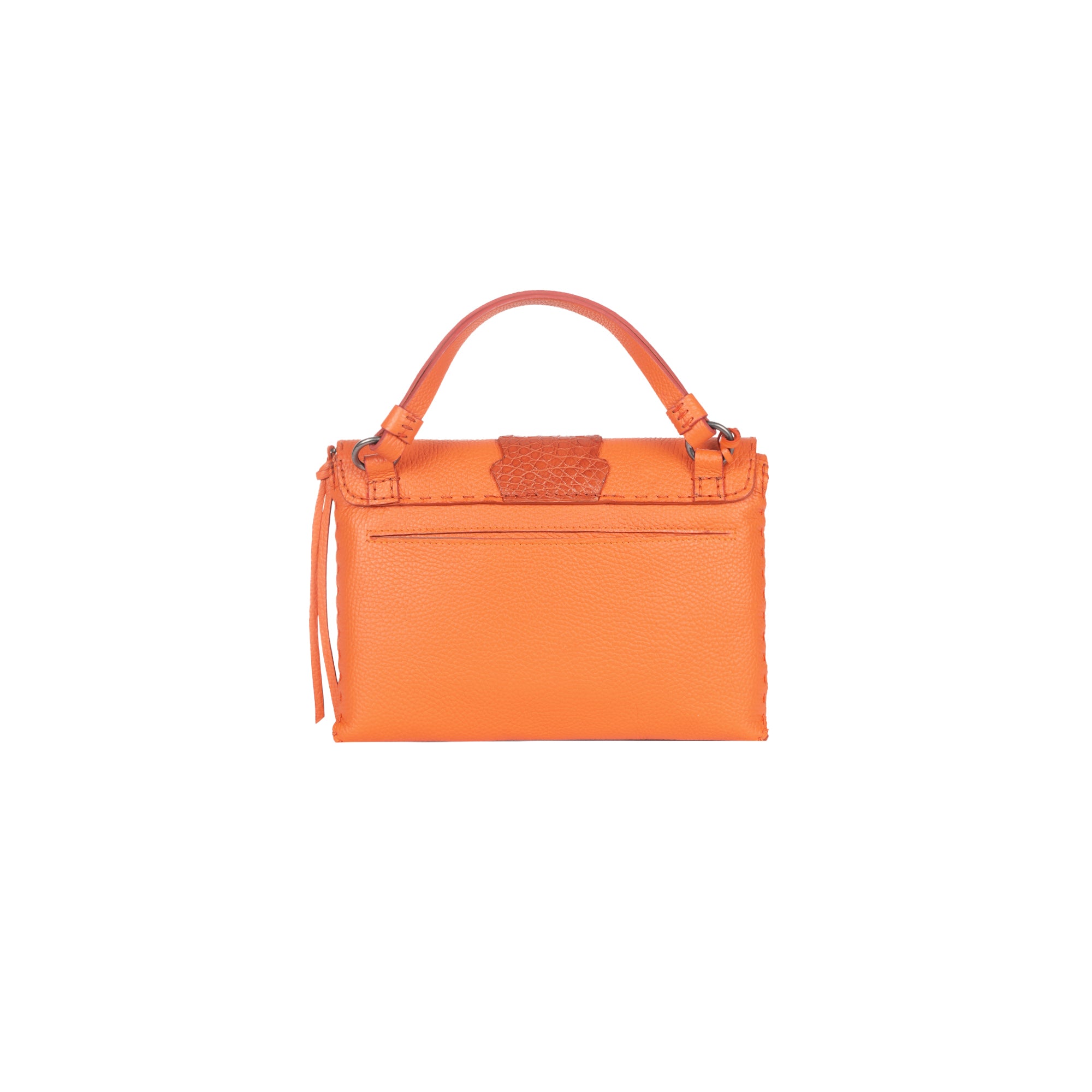 BD5316 Saretta Chiusura Cocco S Muflone + Crocodile Arancio