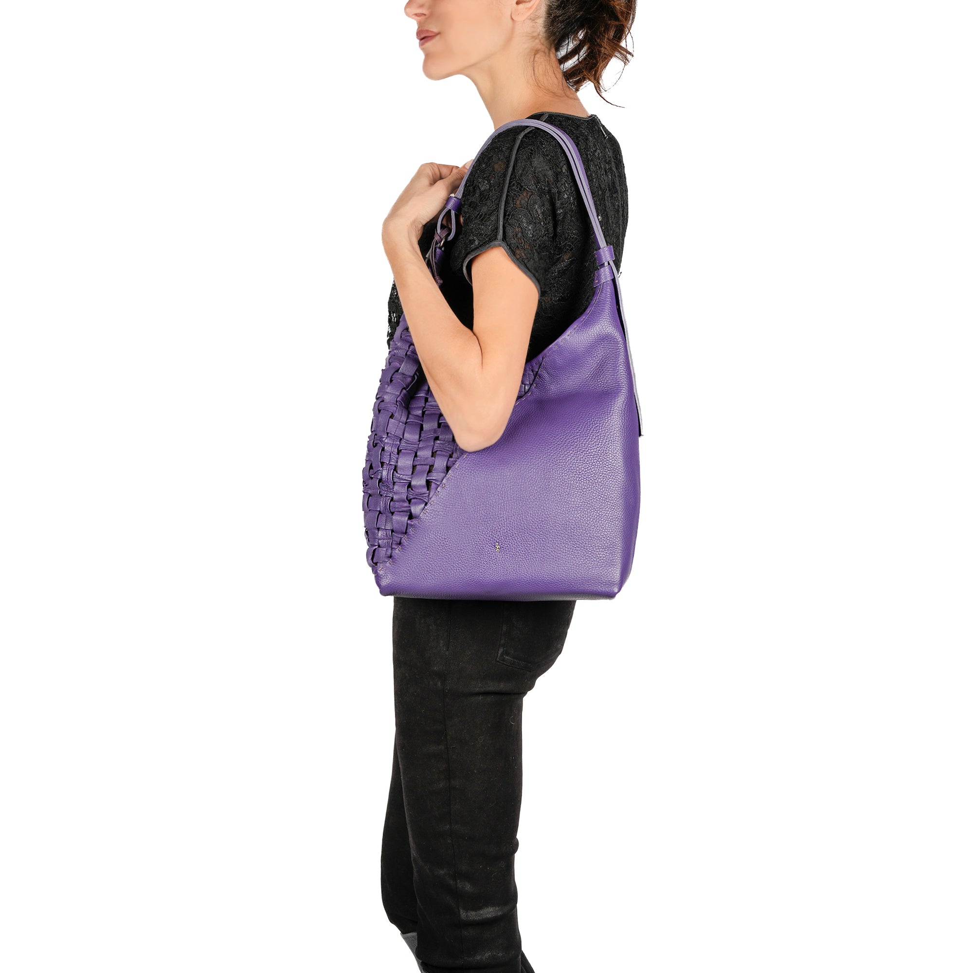 BD5318 Bea Pocket M Intreccio Cesta Iris