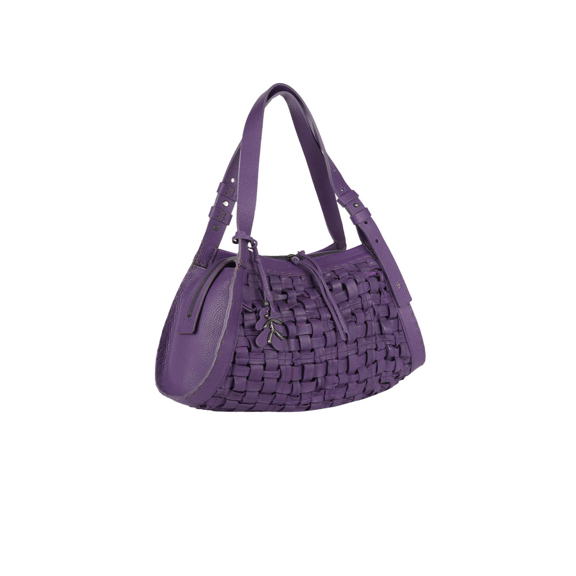 BD5329 Boa Bauletto M Intreccio Cesta Viola
