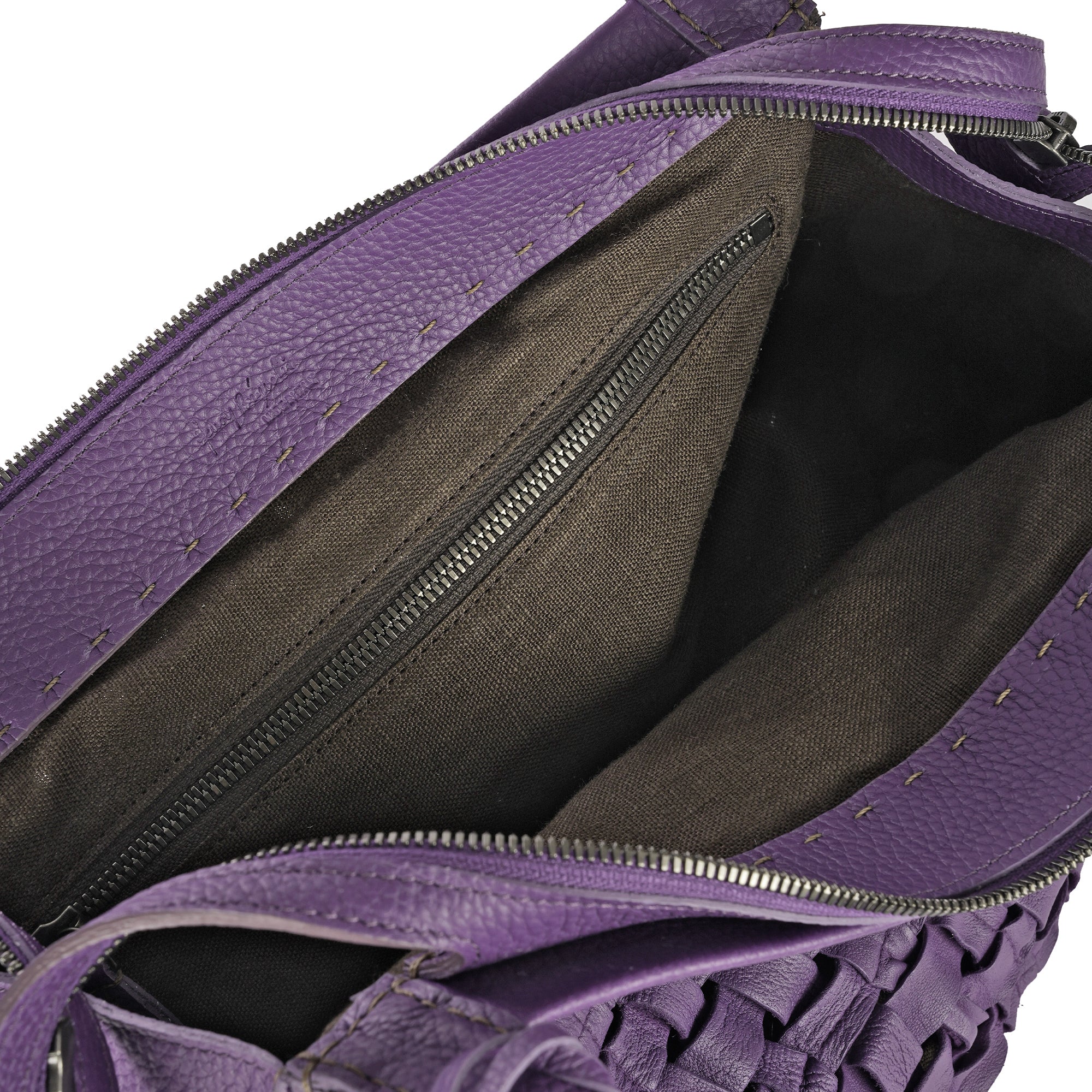 BD5329 Boa Bauletto M Intreccio Cesta Viola