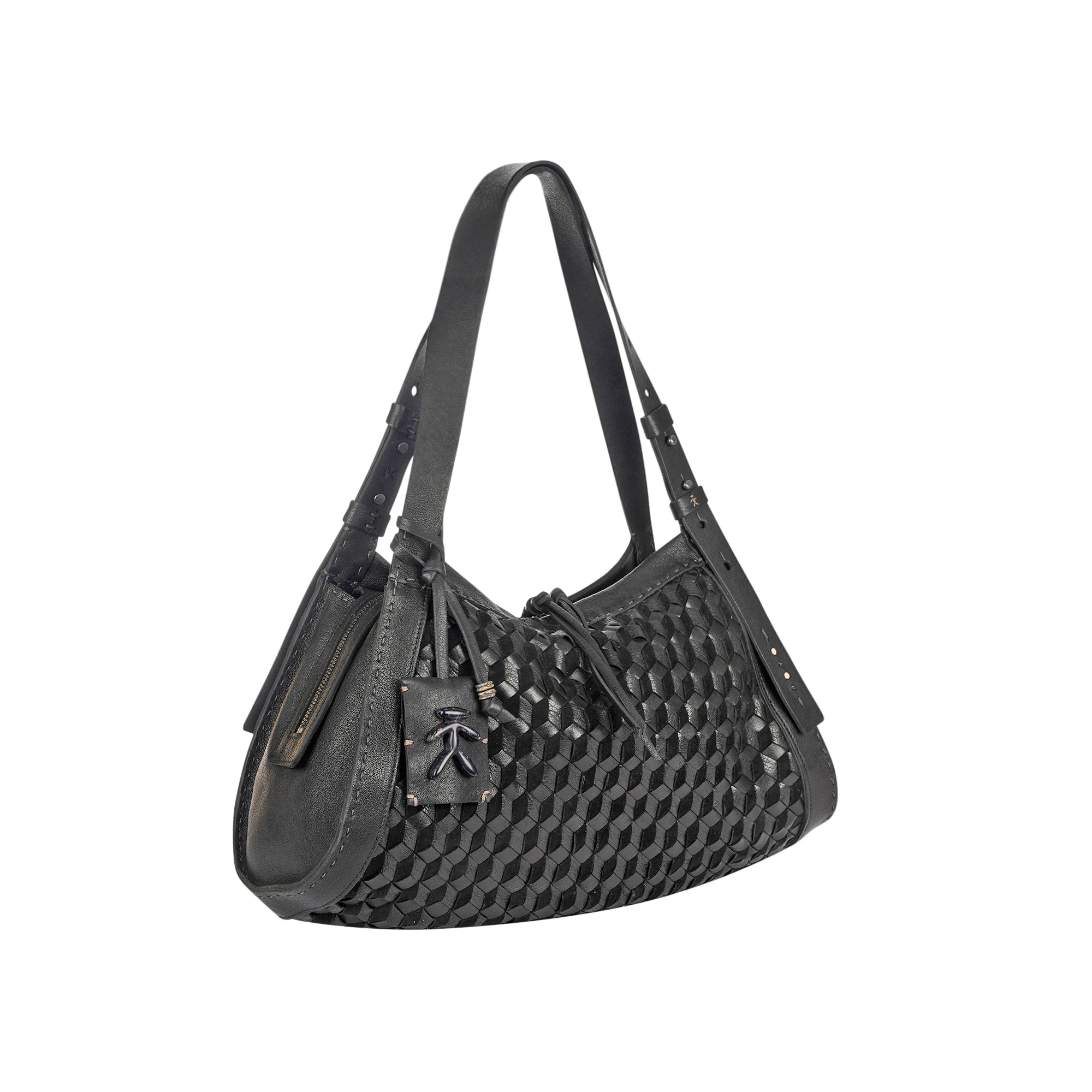 BD5329 Boa Bauletto M Intreccio 3D Nero