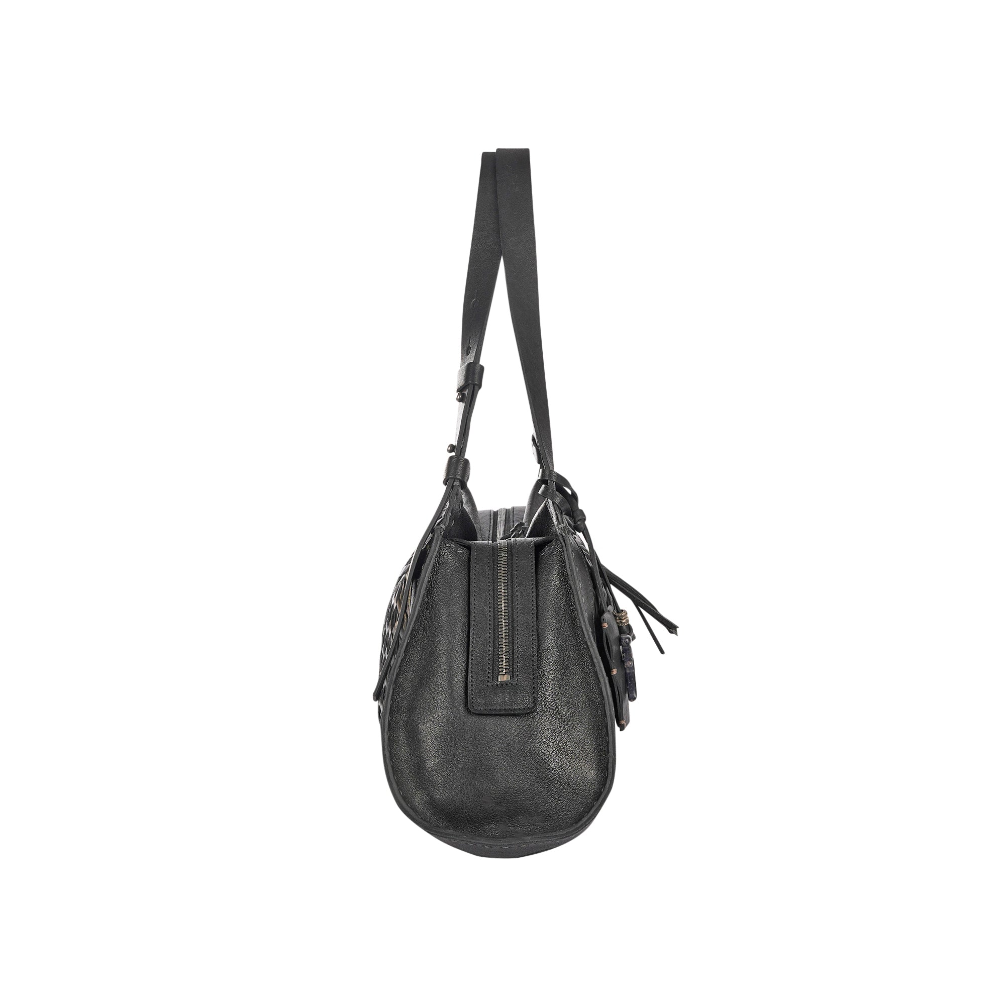 BD5329 Boa Bauletto M Intreccio 3D Nero