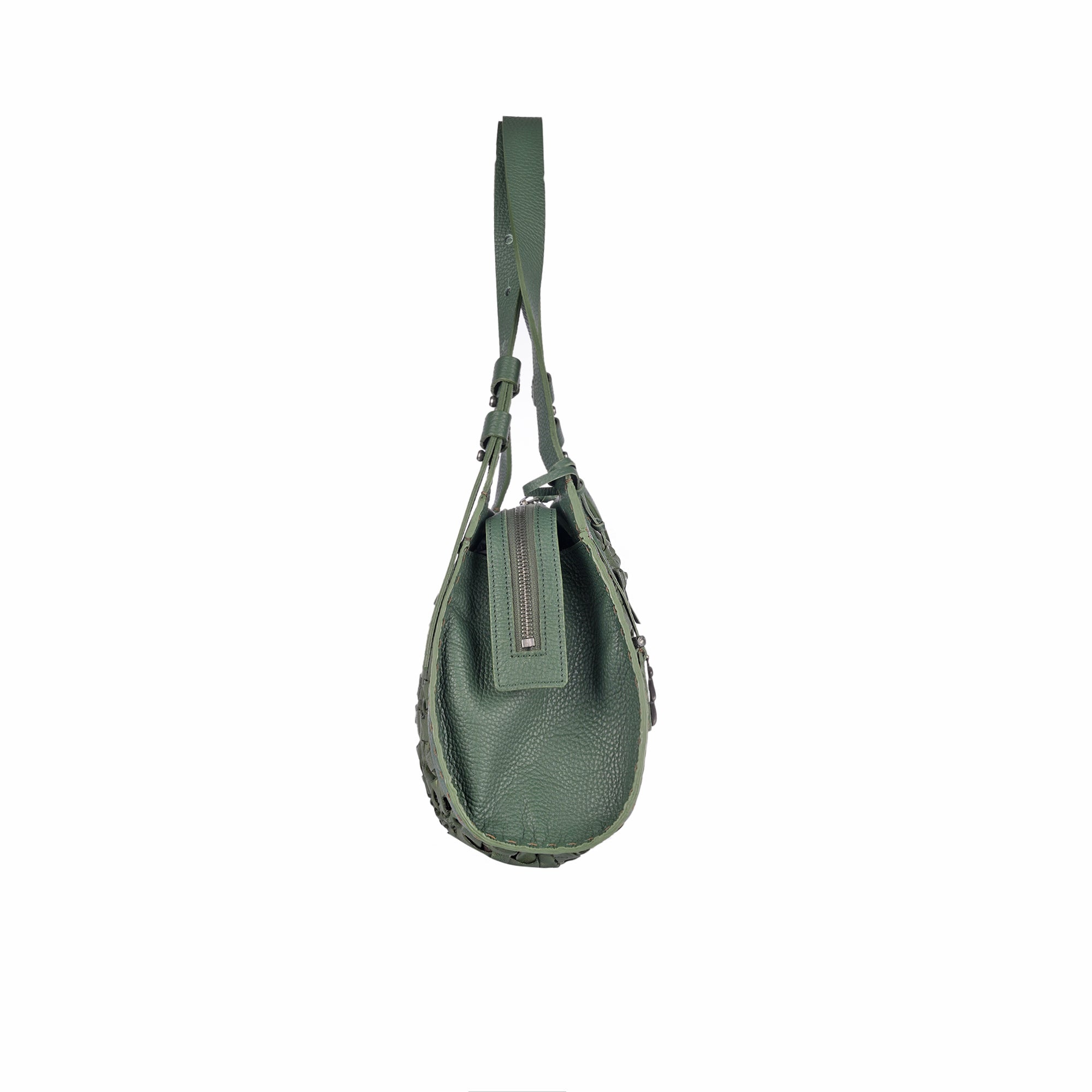 BD5329 Boa Bauletto M Intreccio Cesta Menta