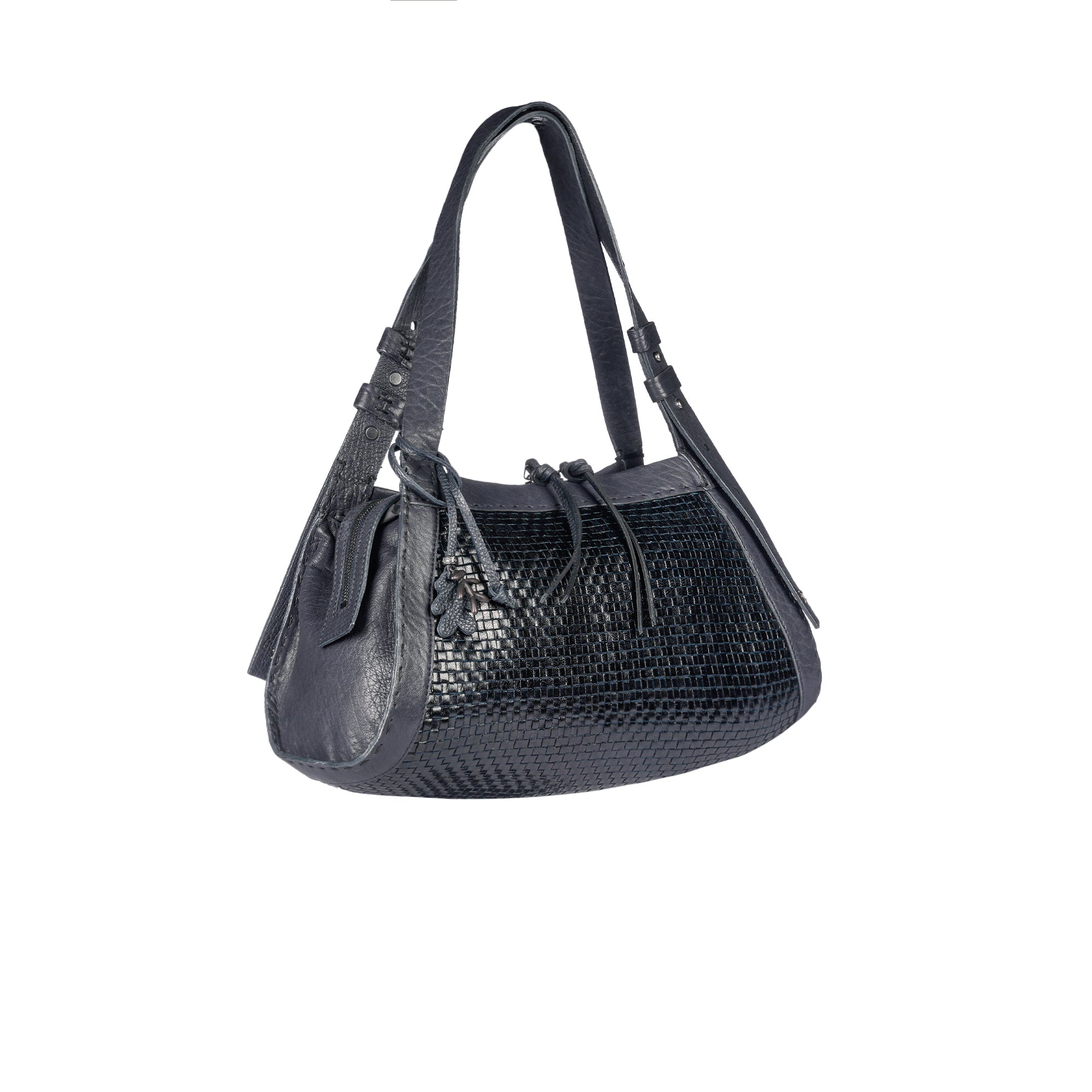 BD5329 Boa Bauletto M Intreccio Lux Notte