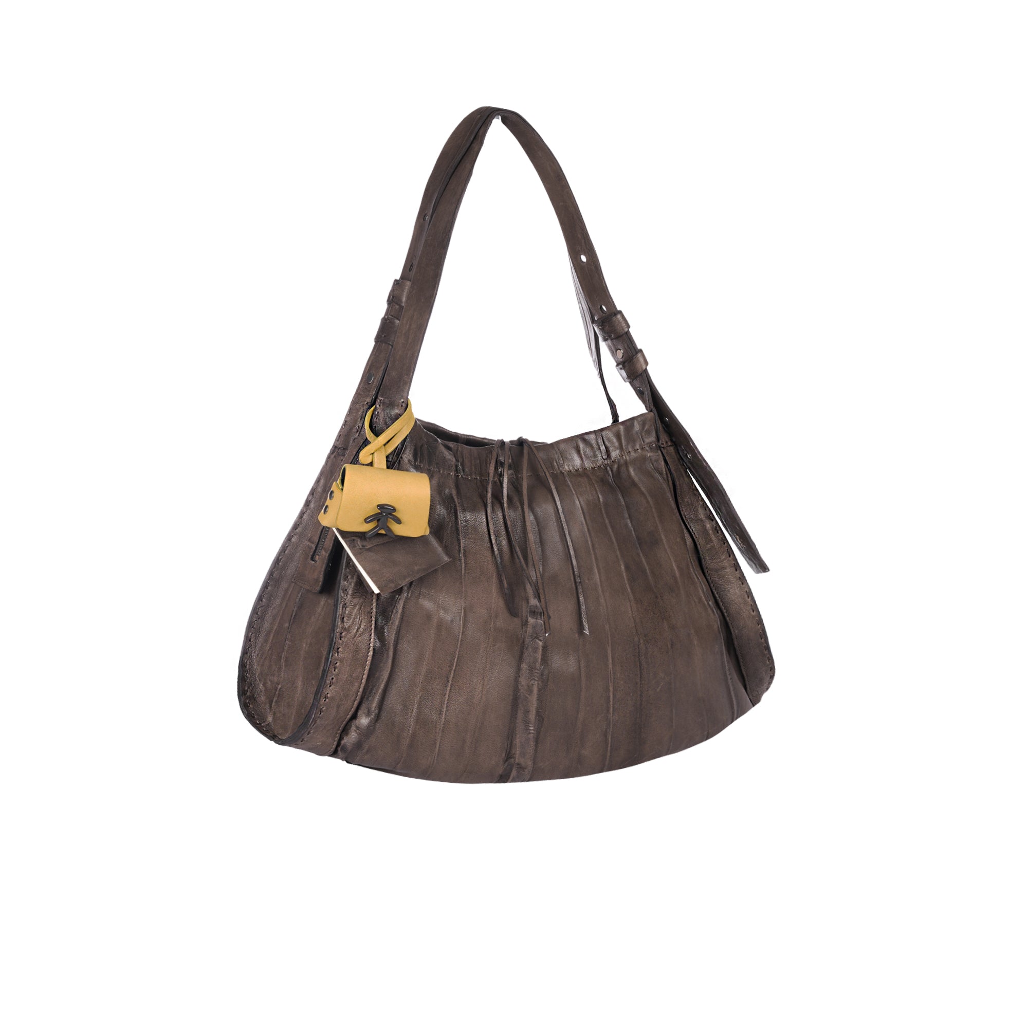 BD5335 Sacca Boa M Plissettato Castagno