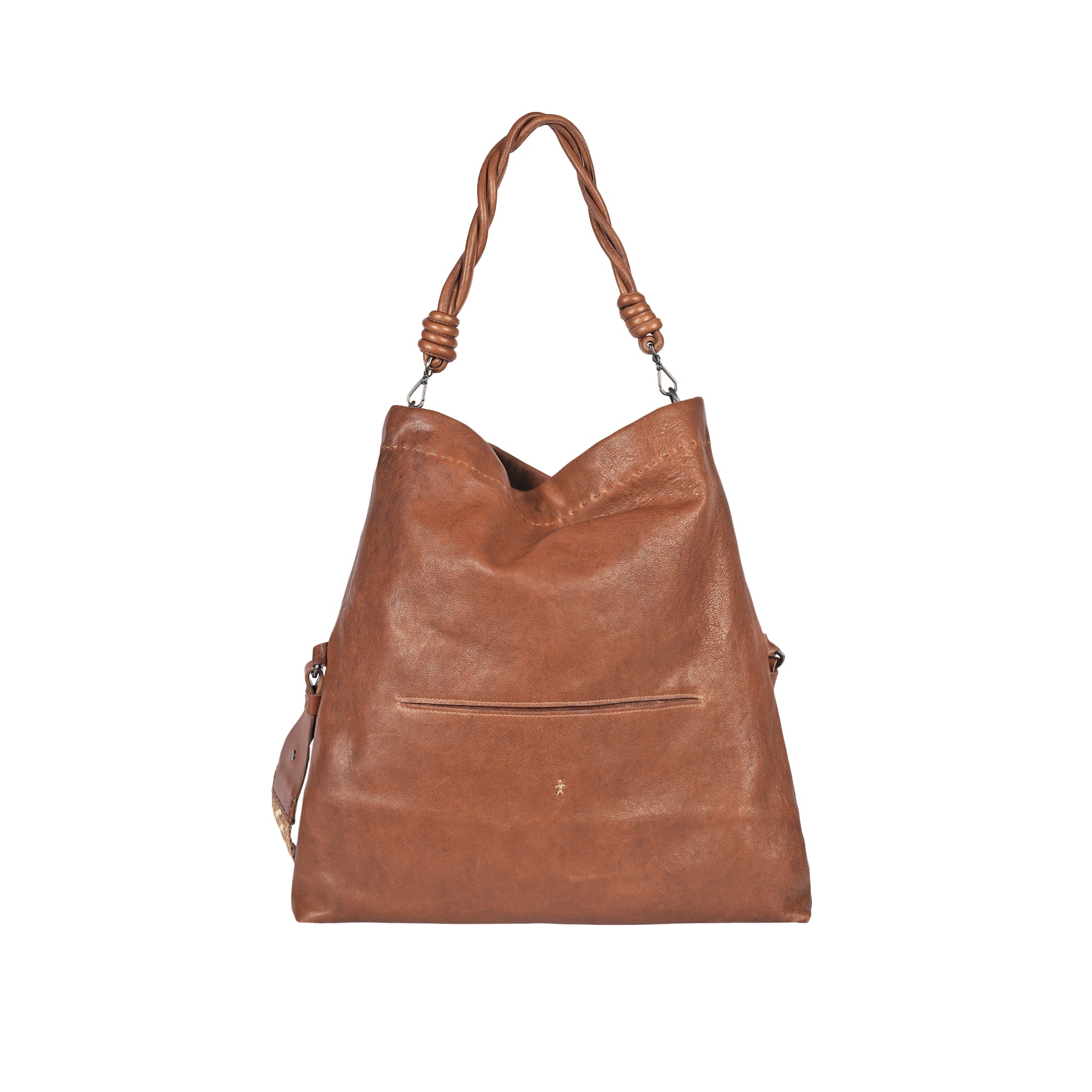 BD5339 Maya L Raffia Old Iron + Plissettato Brandy