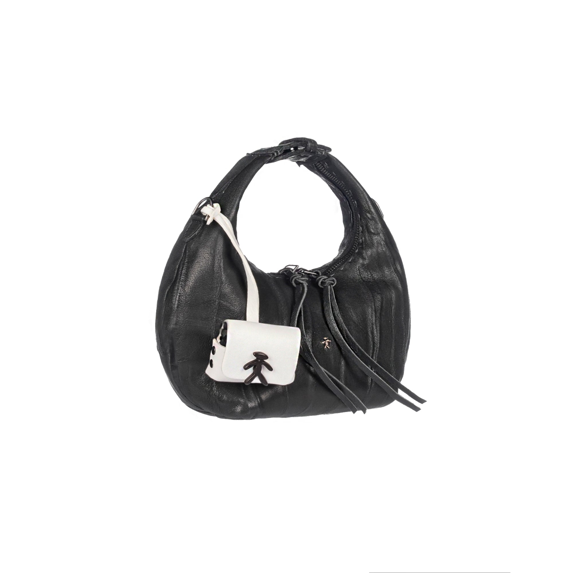BD5455 Anfora Manico XS Plissettato Nero