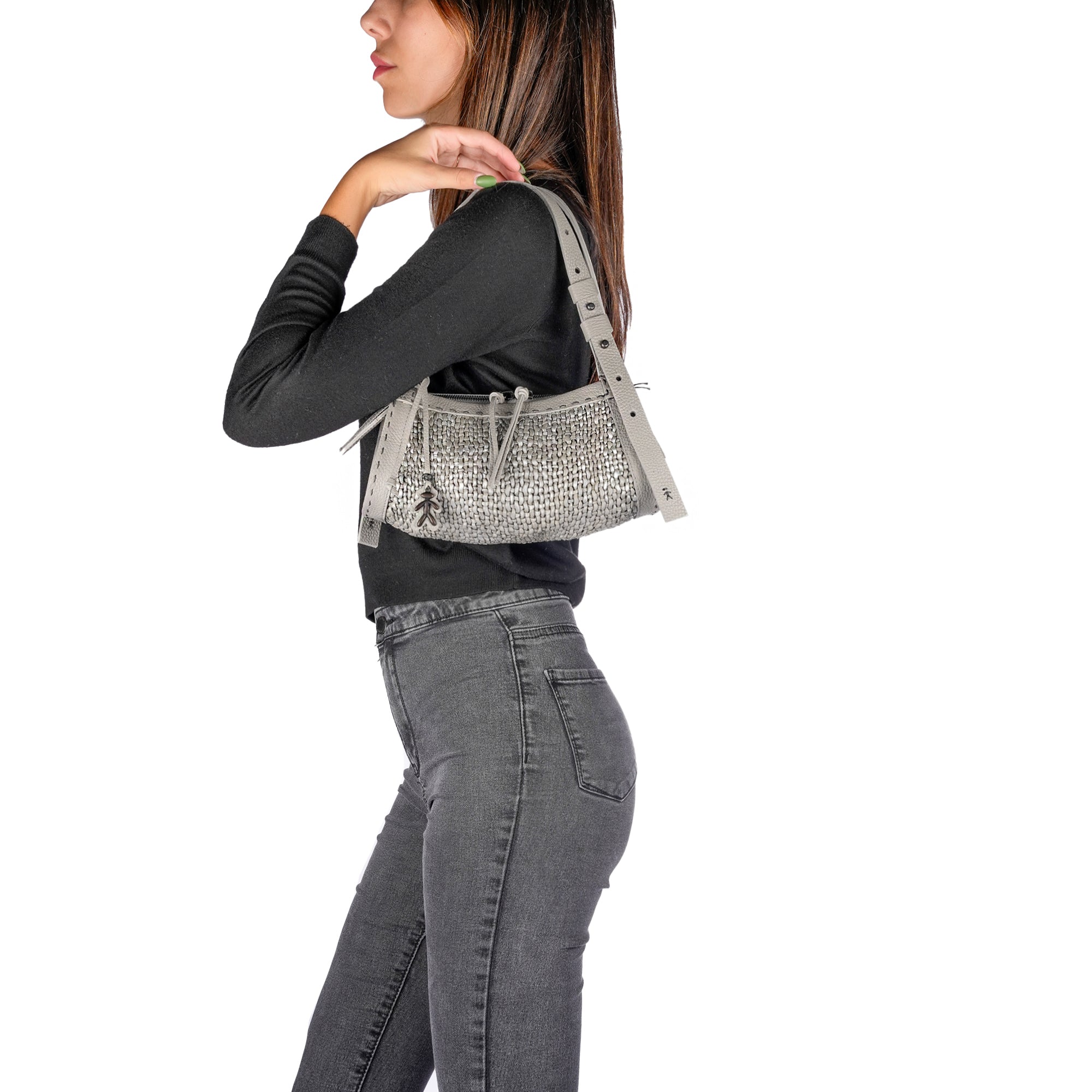 BD5501 Boa Bauletto XS Intreccio Madreperla Brina