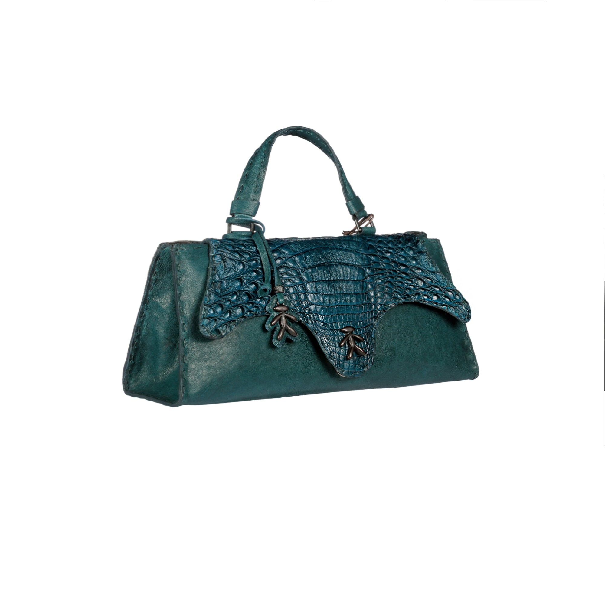 BD5522 Tiffany Baguette Patta Cocco Old Iron + Cocco Balena