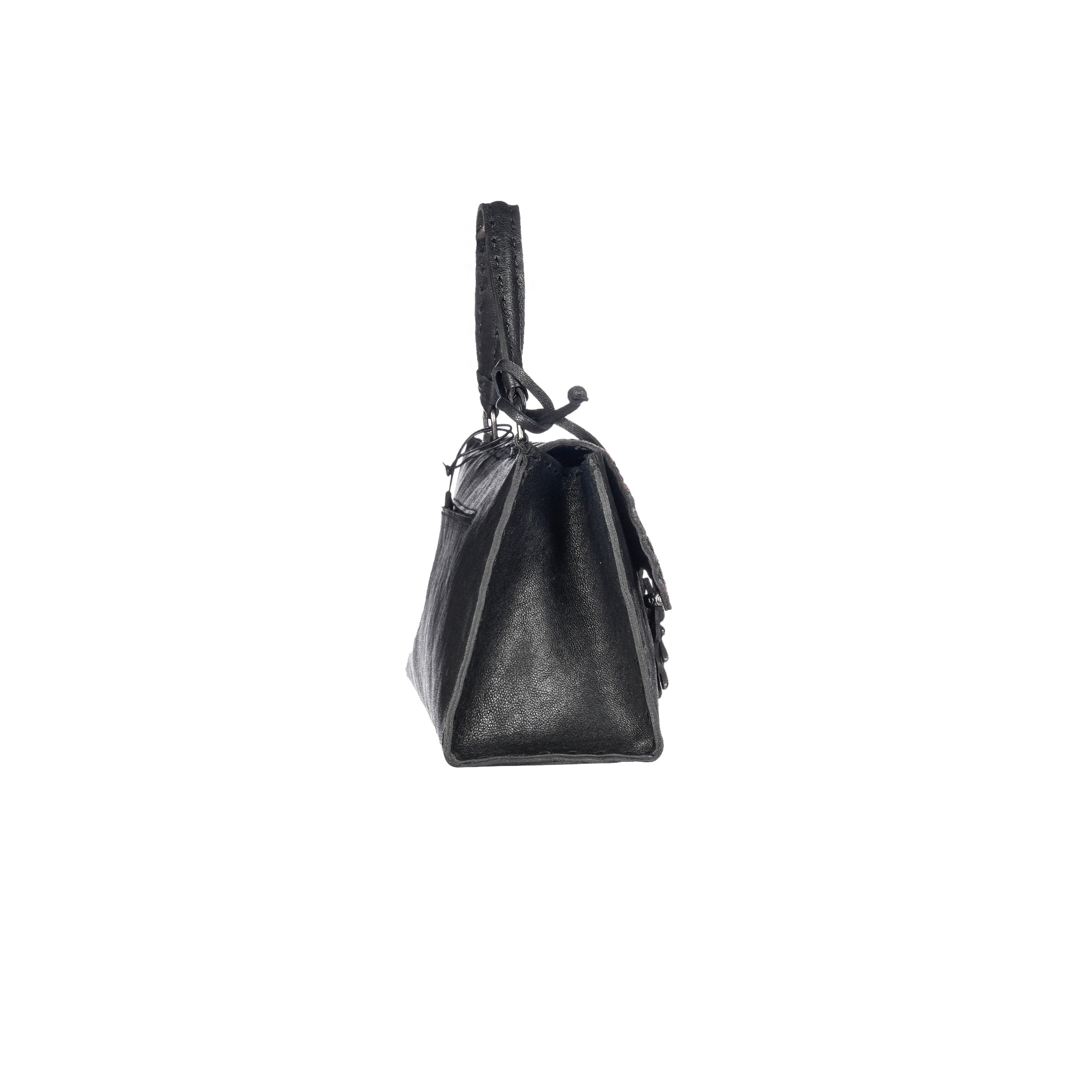 BD5522 Tiffany Baguette Patta Cocco Old Iron + Cocco Nero