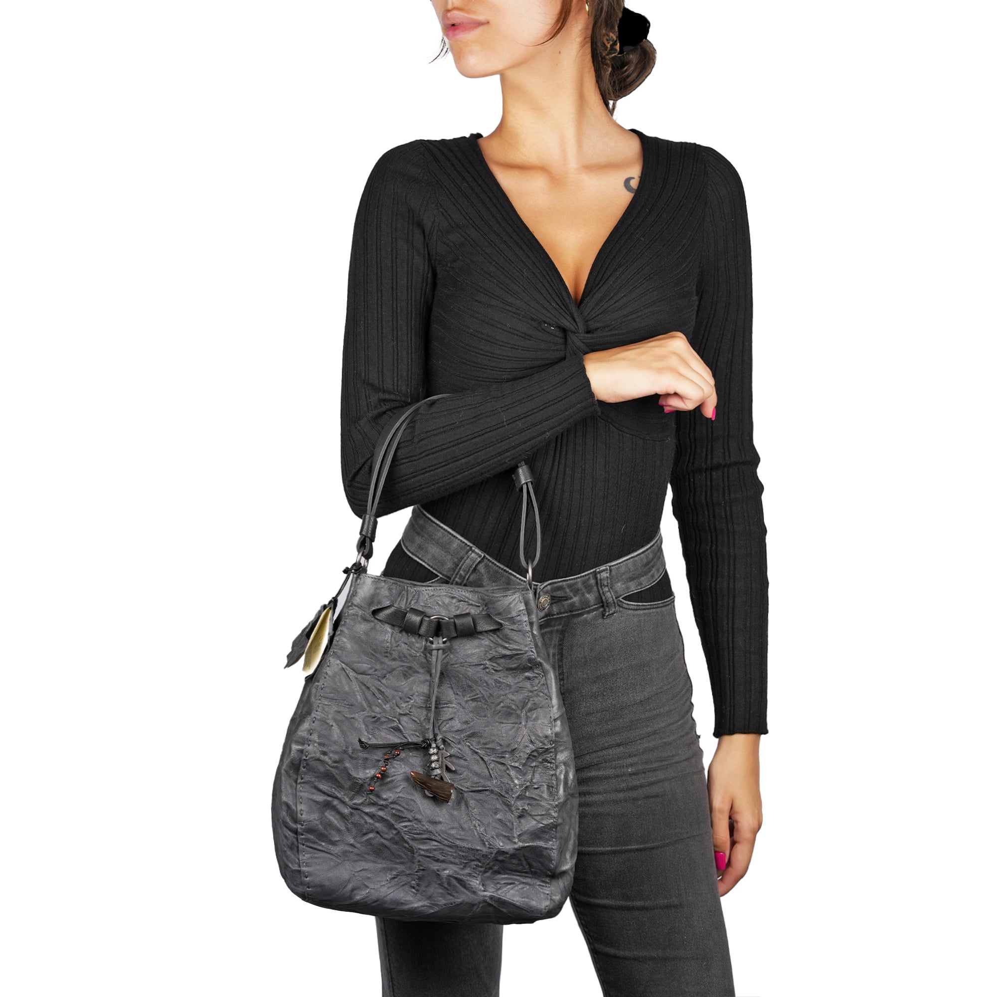 BD5534 New Ampolla M Stropicciato Nero