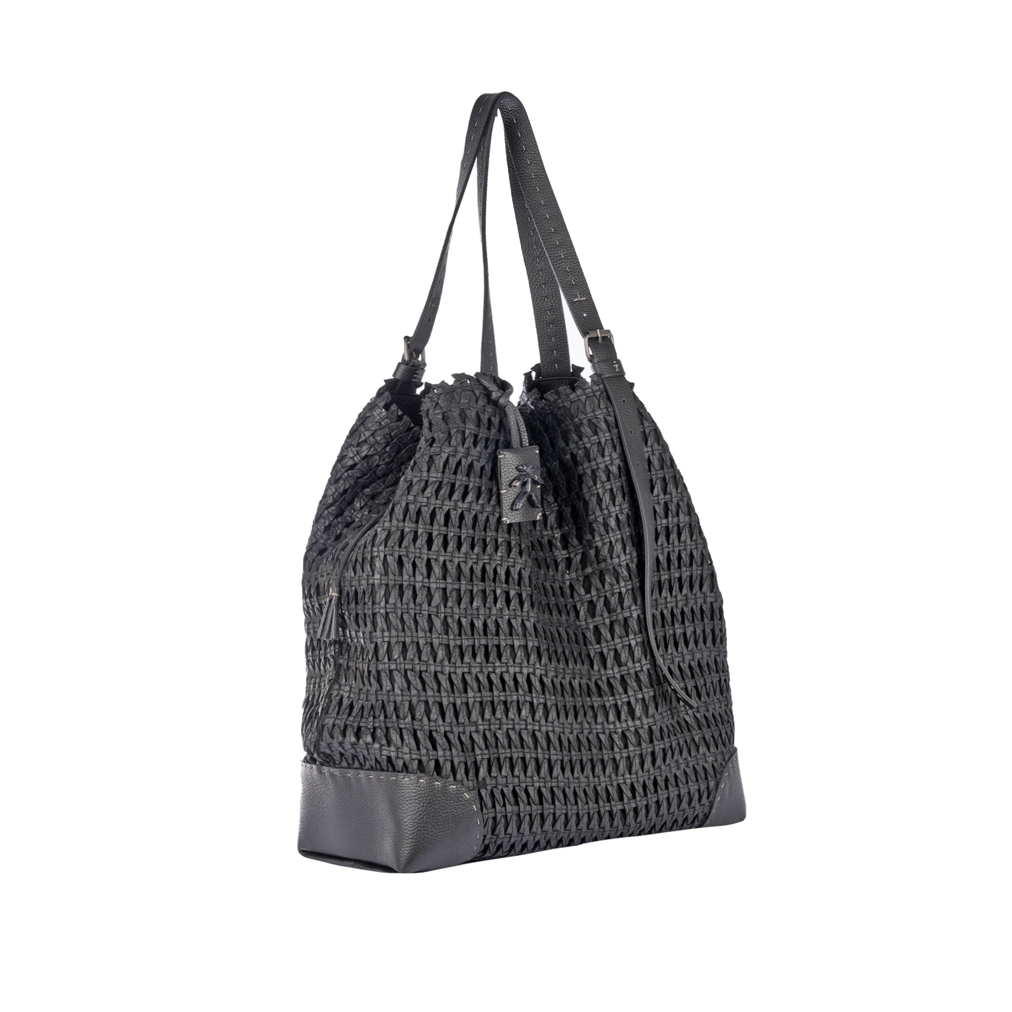 BD5715 New Daria XL Intreccio Bambù Nero