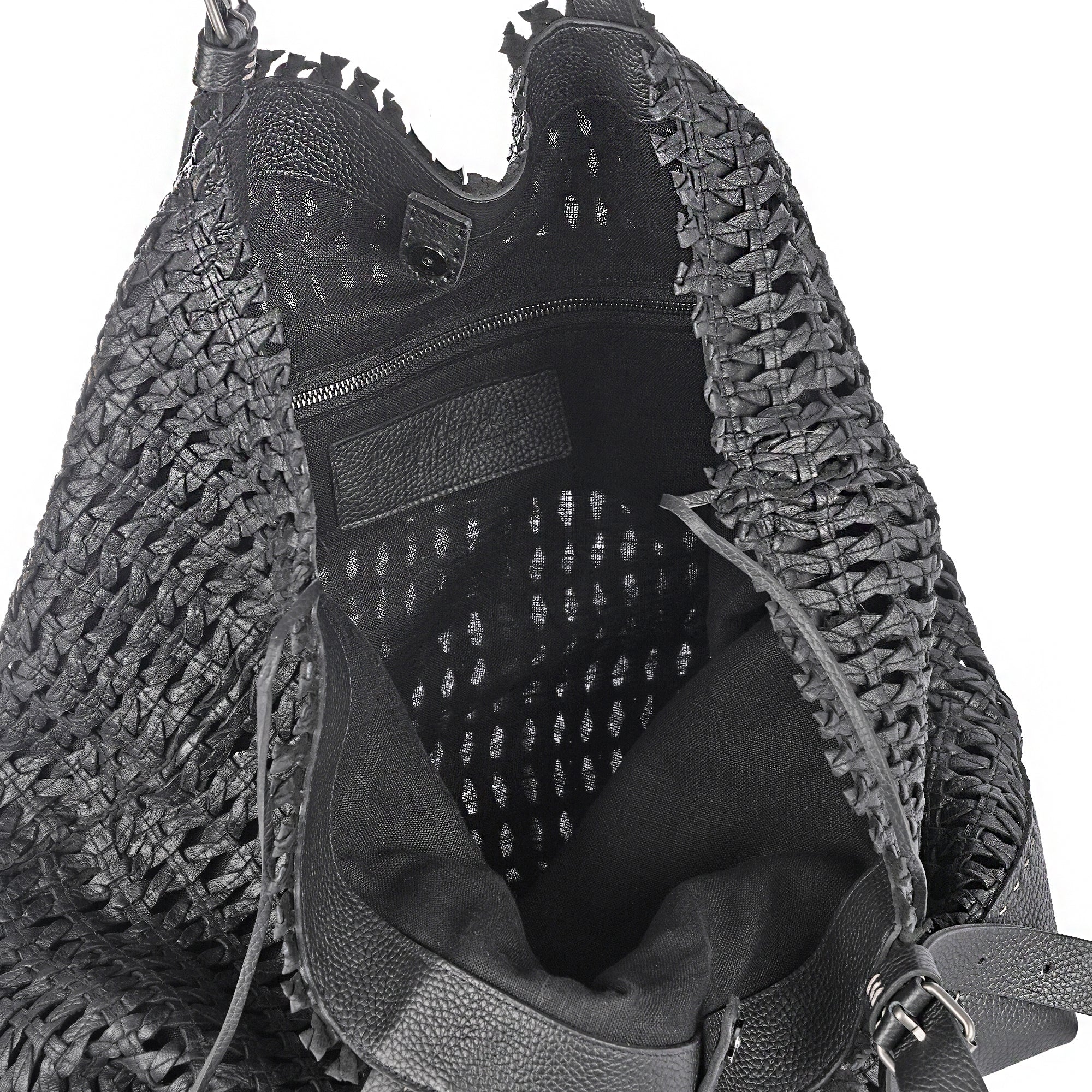 BD5715 New Daria XL Intreccio Bambù Nero