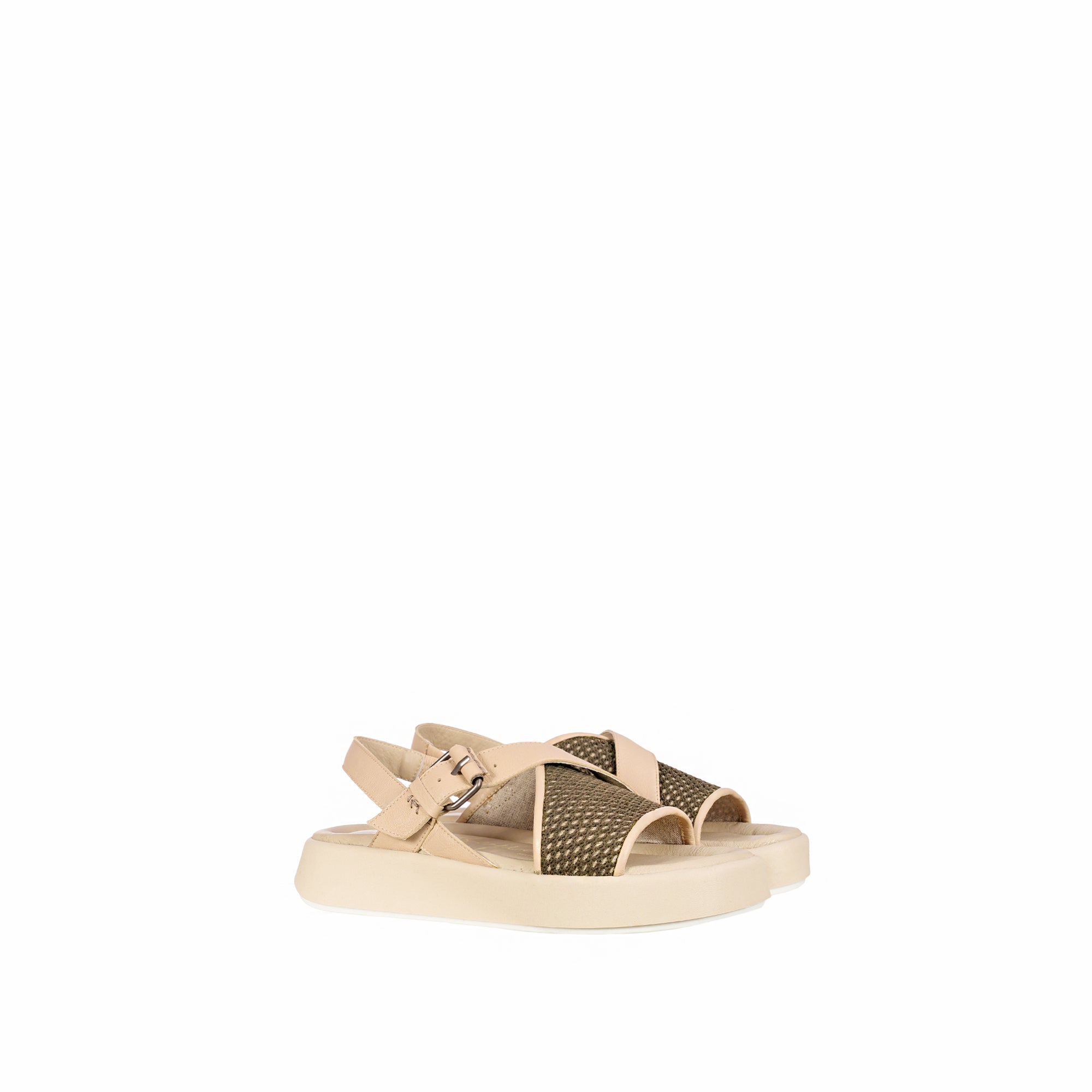 SD5717 Sandalo Rete Ricamo Militare