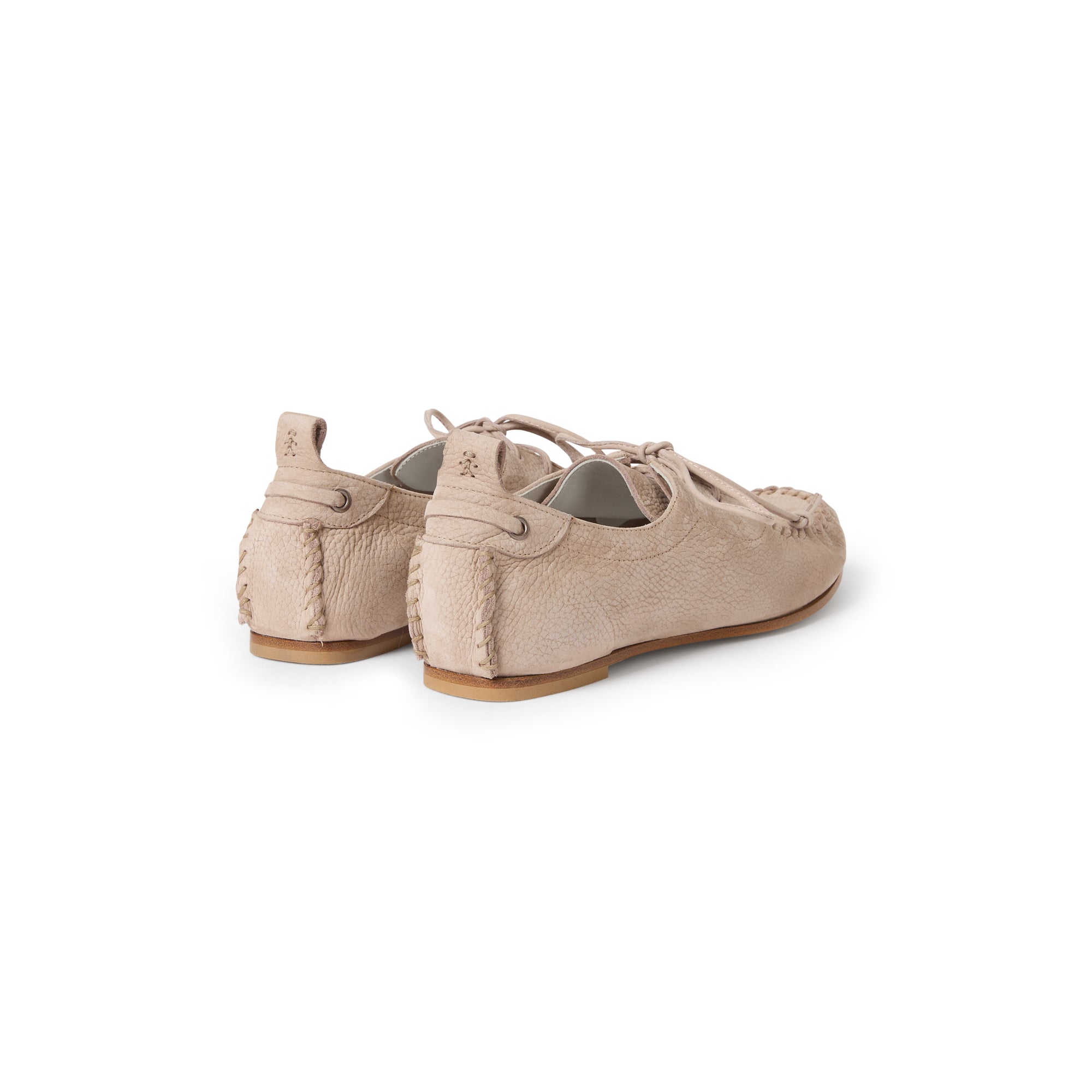 SD5916 Mocassino Allacciato Nabuck Resinato Malva