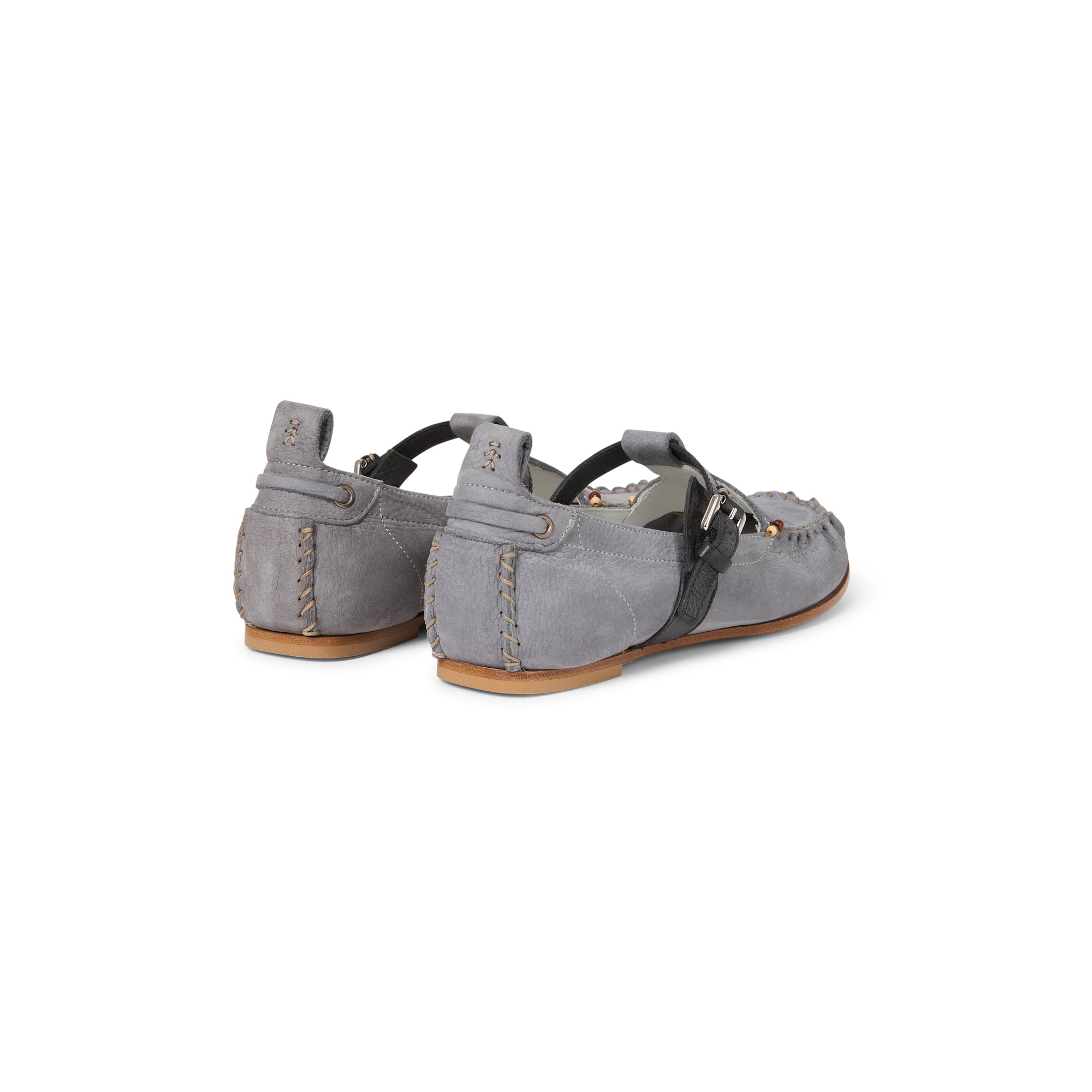 SD5917 Mocassino Aperto Nabuck Resinato Polvere