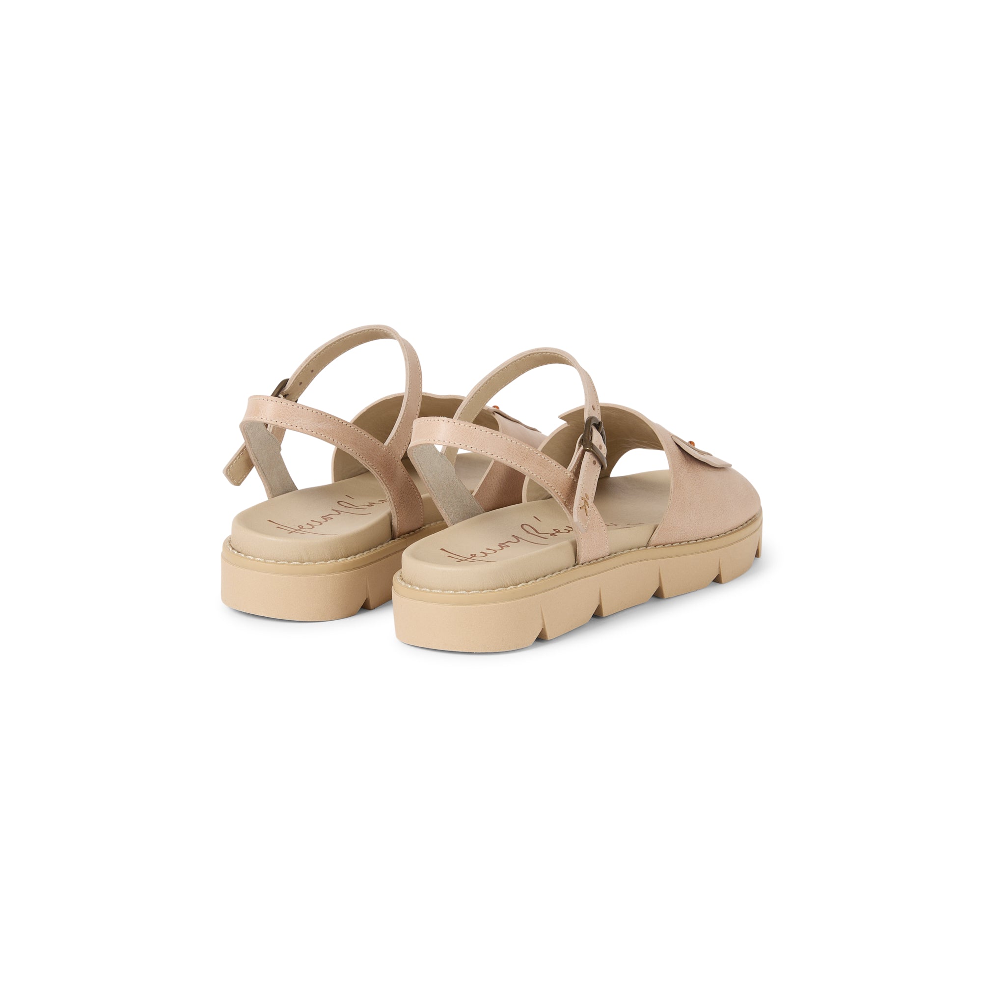 SD5934 Sandalo Fibbia Sbiancato Beige