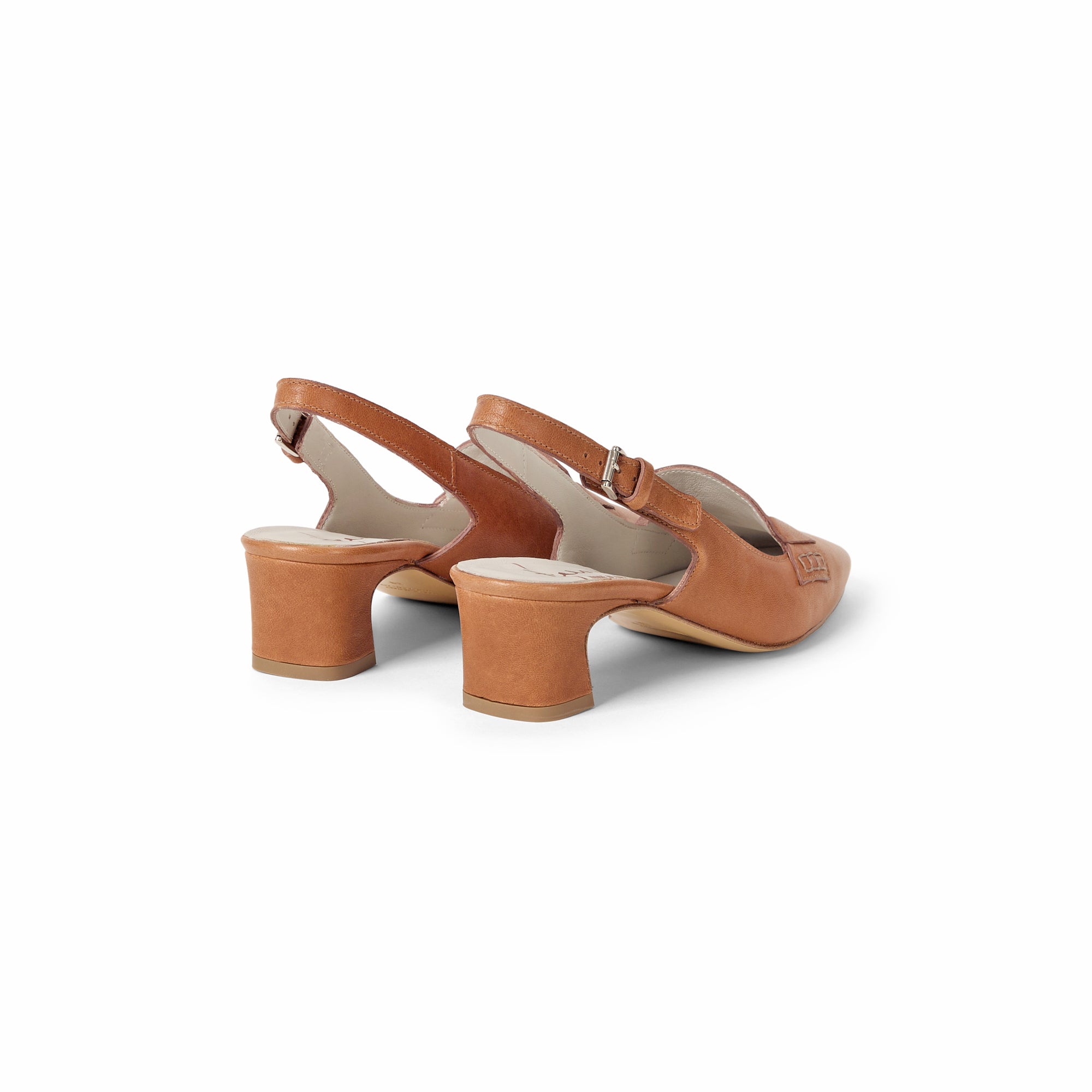 SD6116 Sling Back Tacco Old Iron Opaco