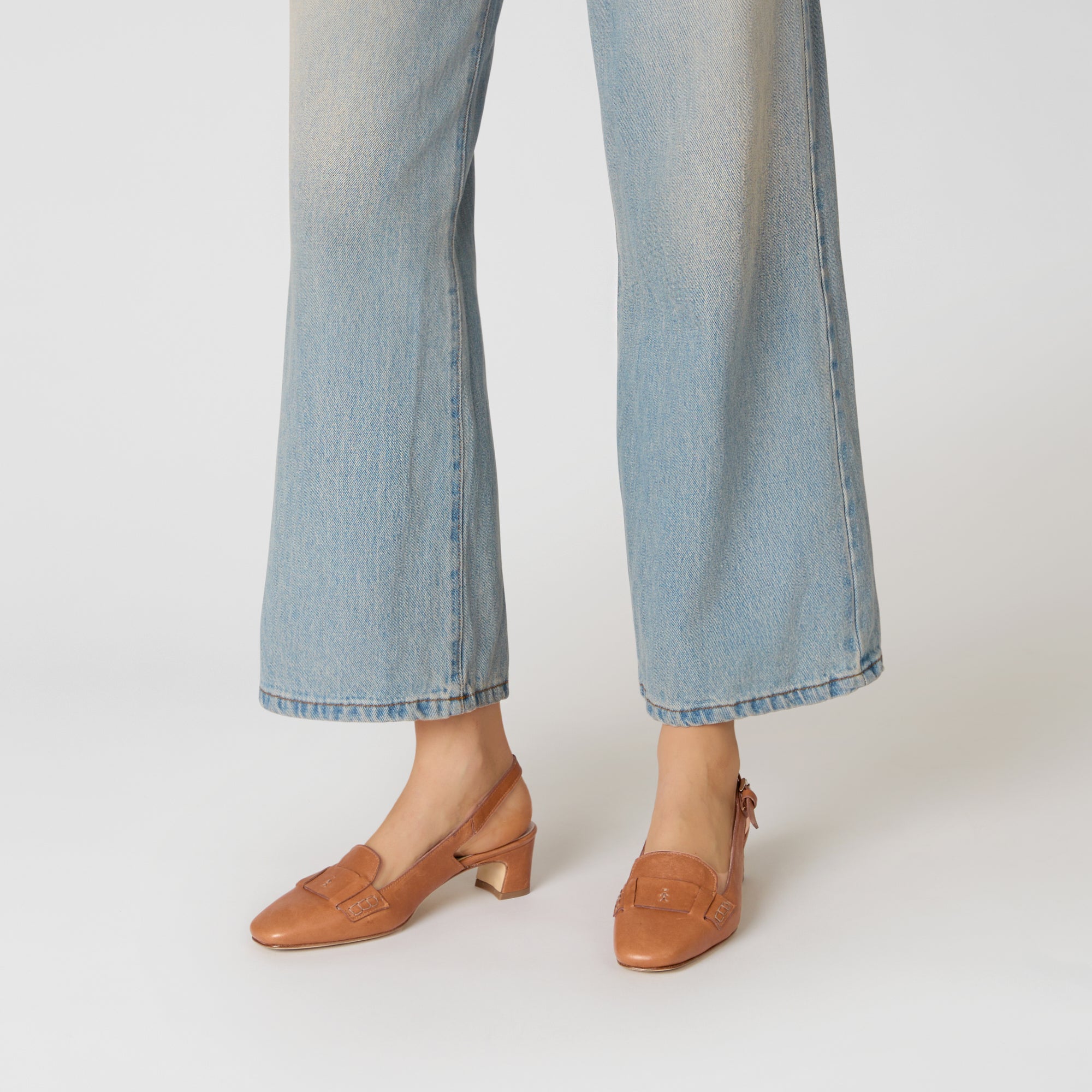 SD6116 Sling Back Tacco Old Iron Opaco