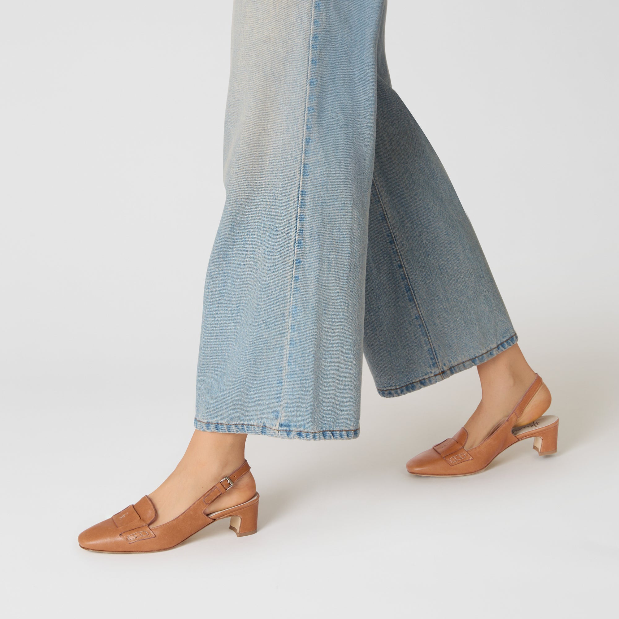 SD6116 Sling Back Tacco Old Iron Opaco