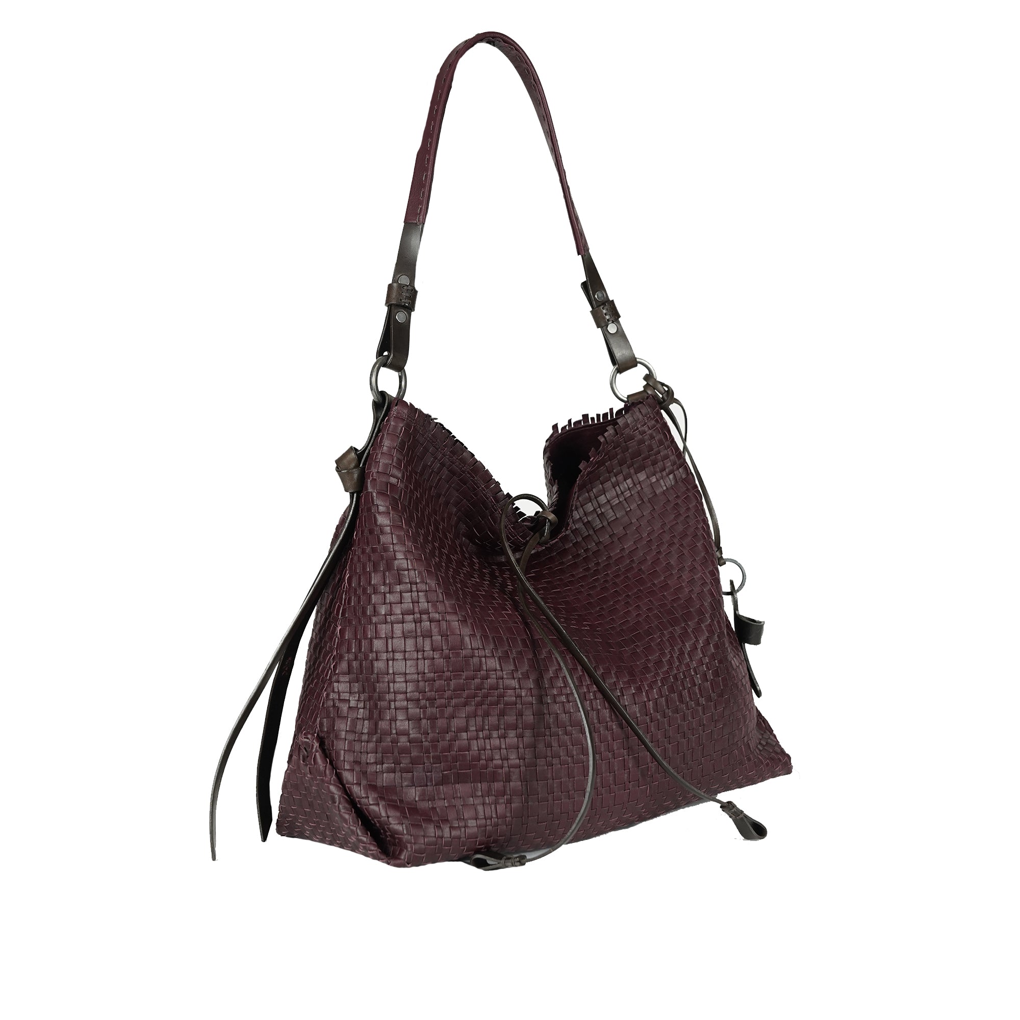 BD4740 Minerva L Intreccio Irregolare Burgundy