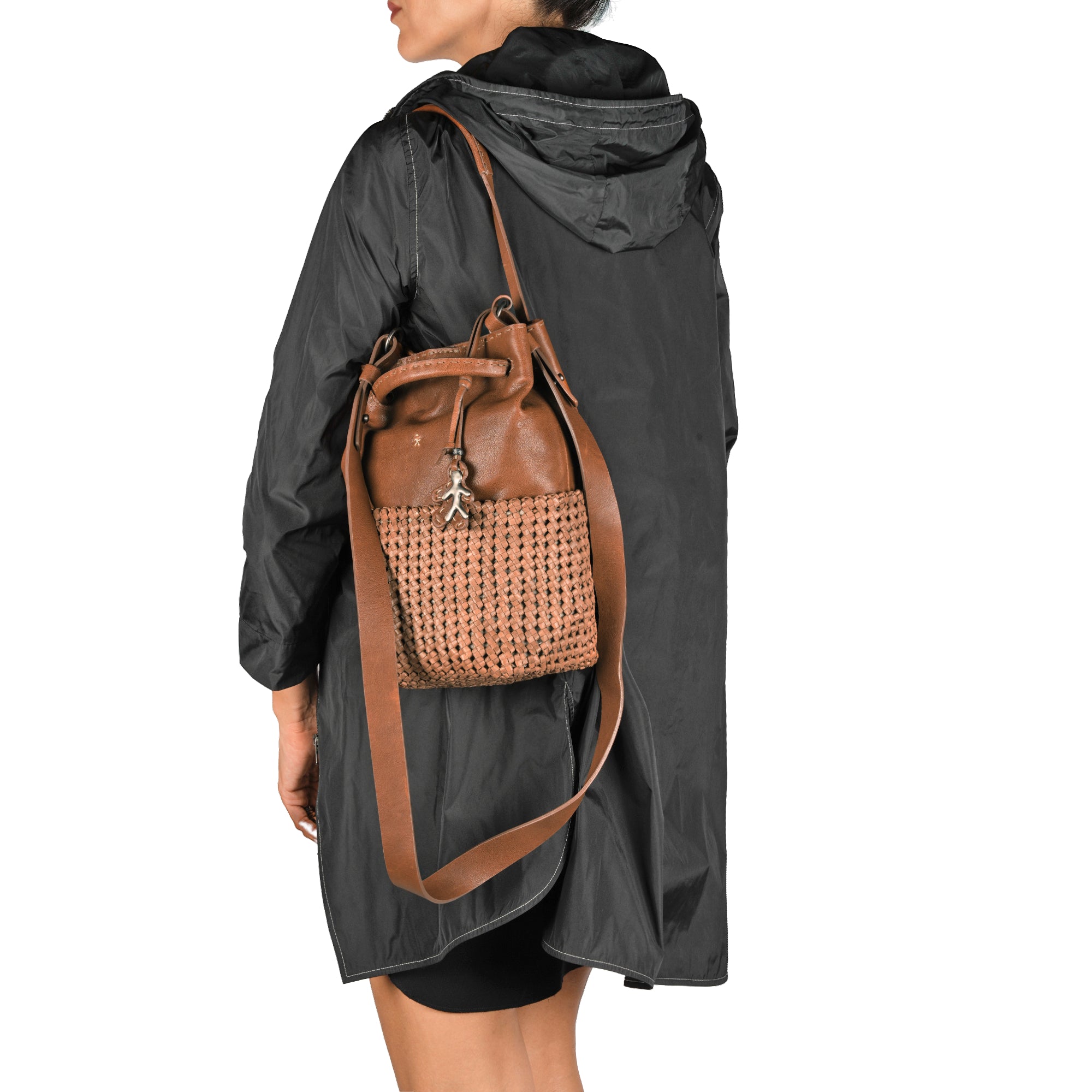 BD4987 New Shopping Intreccio Crochet Cuoio