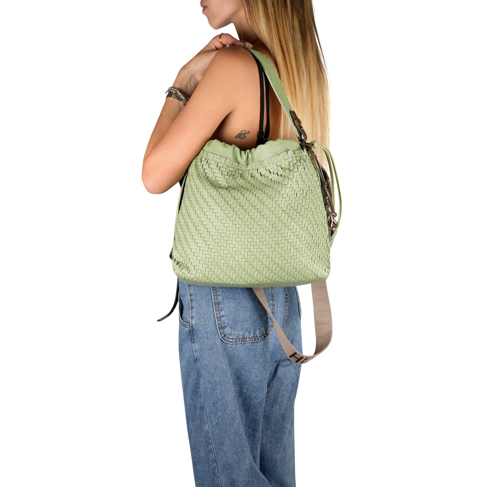 BD5033 Ilizia Intr L HB Intreccio Spiga Lime