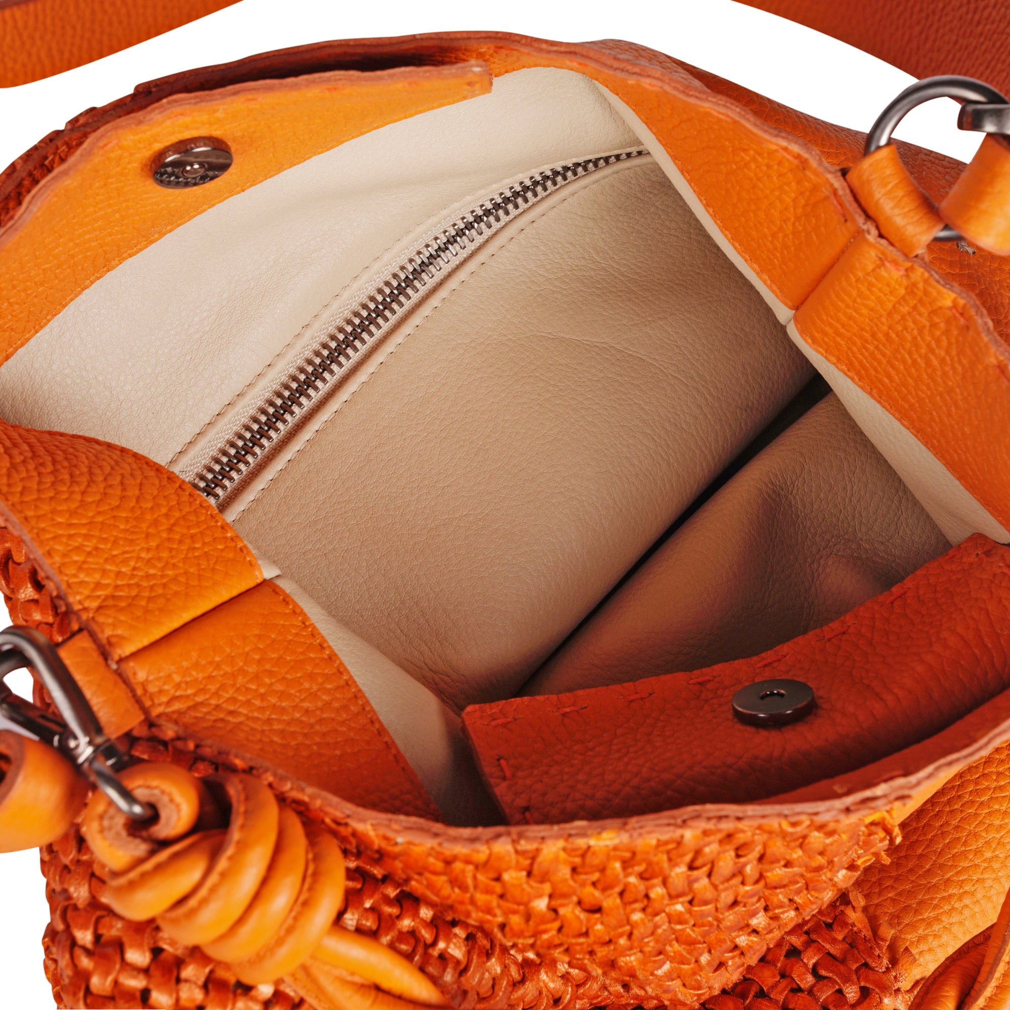 BD5326 Emily M Intreccio Madreperla + Muflone Arancio