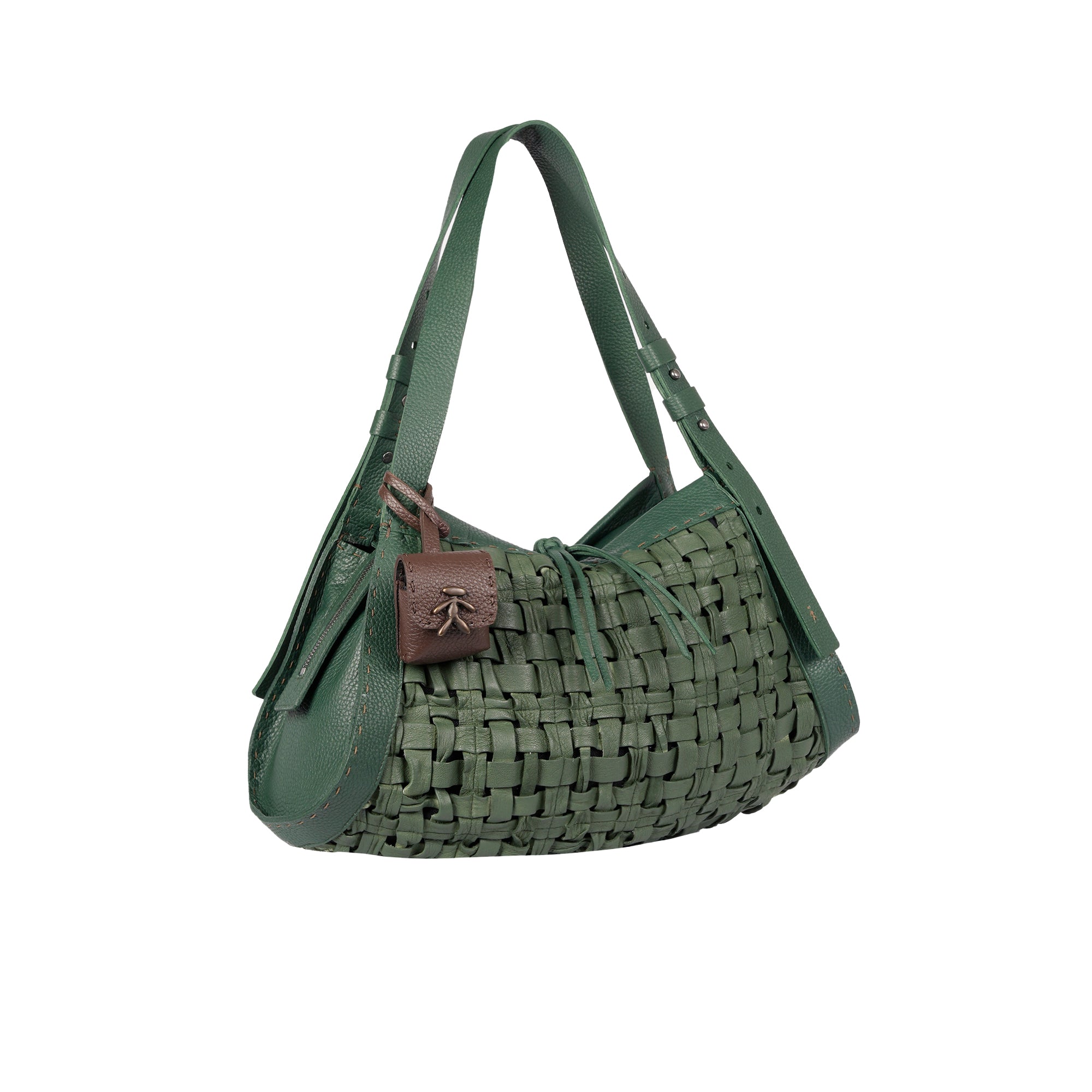 BD5329 Boa Bauletto M Intreccio Cesta Menta