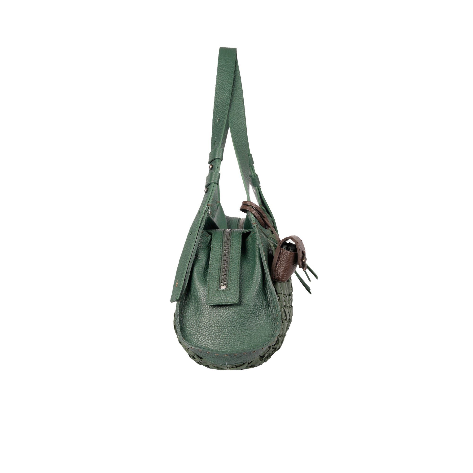 BD5329 Boa Bauletto M Intreccio Cesta Menta