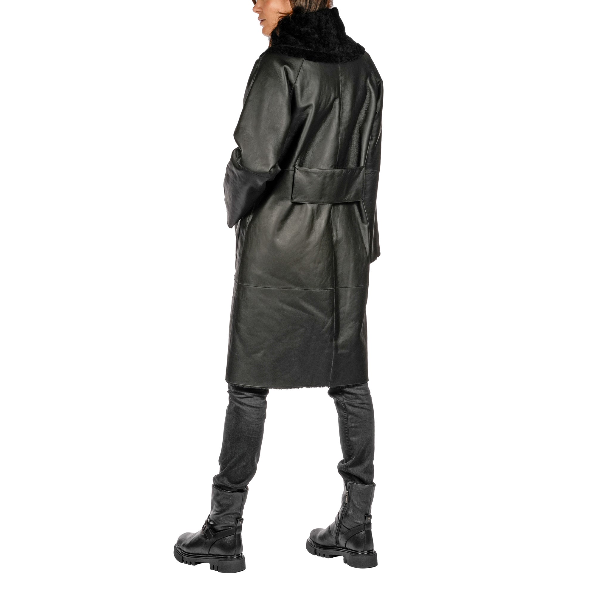 AD6005 Cappotto Lungo Zip Reversibile Pacaja Silk