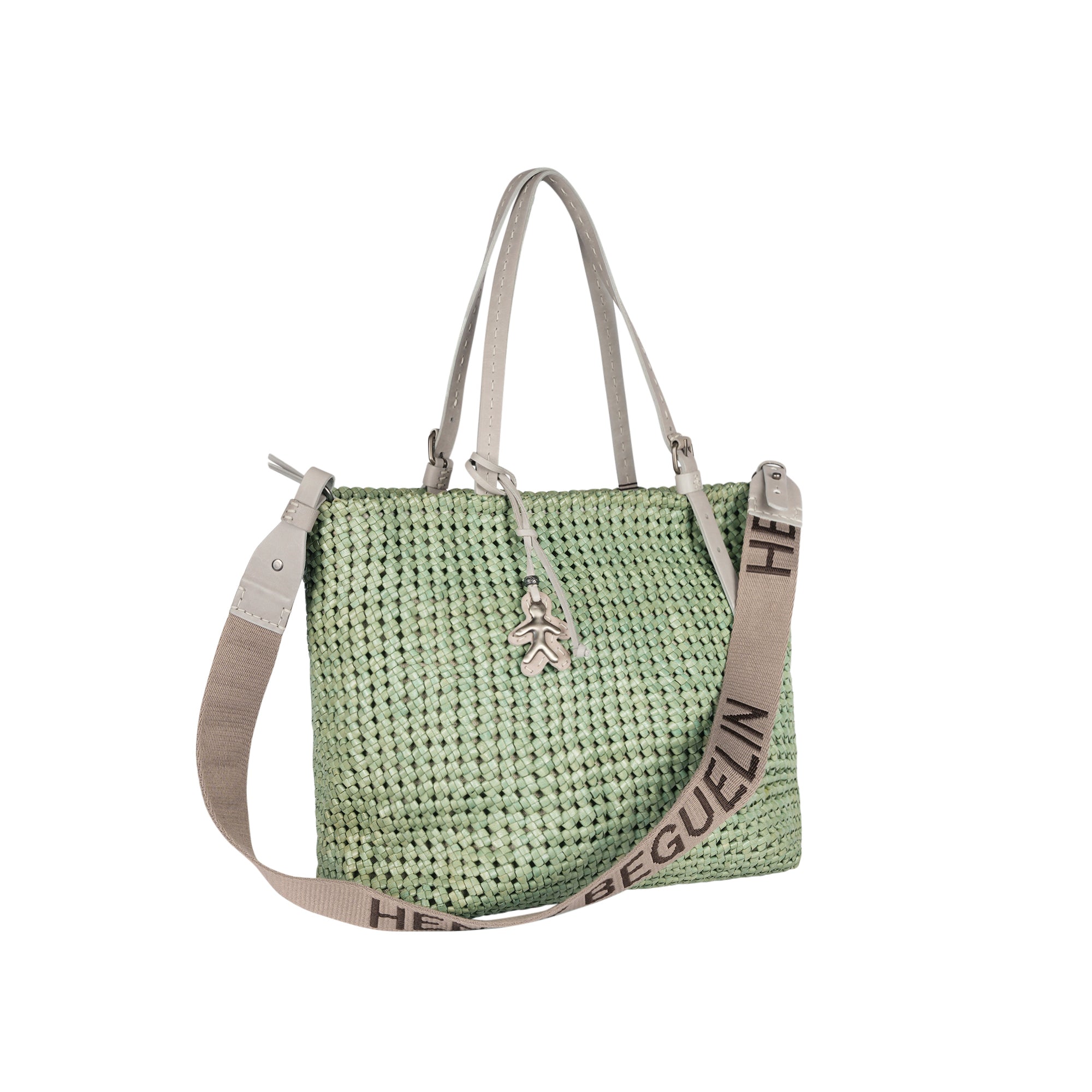 BD4945 Minerva Shopping Intreccio Summer M HB Intreccio Crochet Agave
