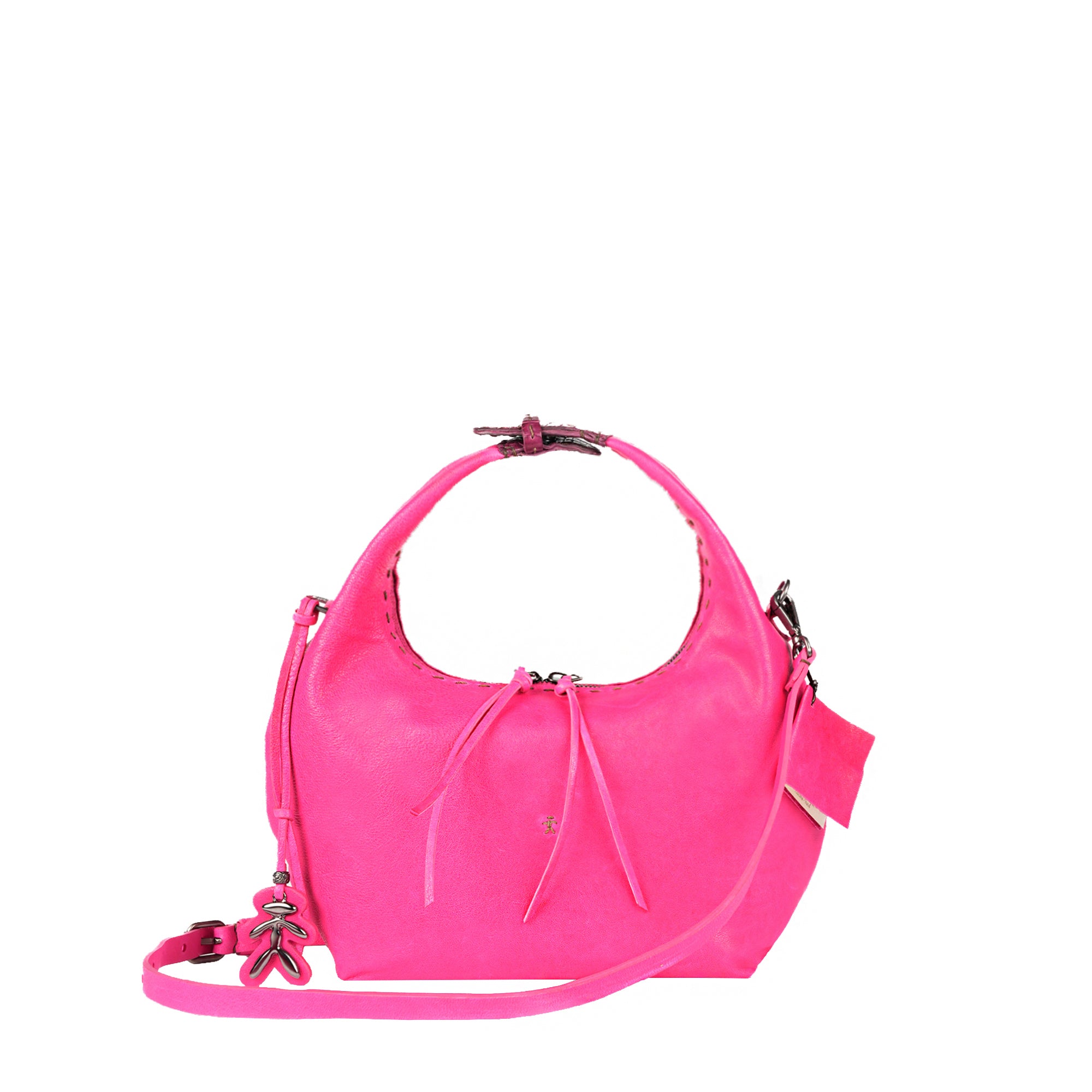 BD5304 Anfora Manico Cocco M Old Iron + Cocco Fuxia