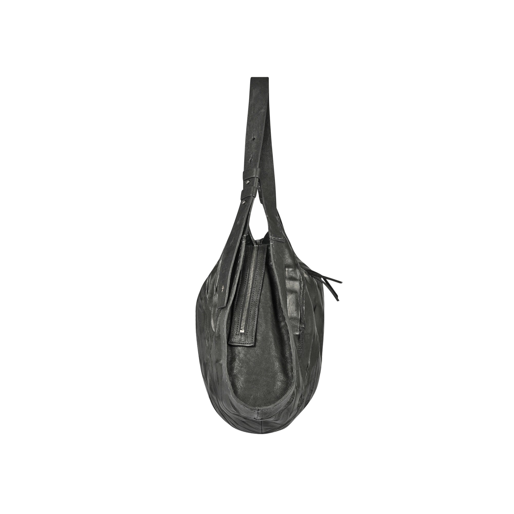 BD5321 Sacca Boa L Plissettato Nero