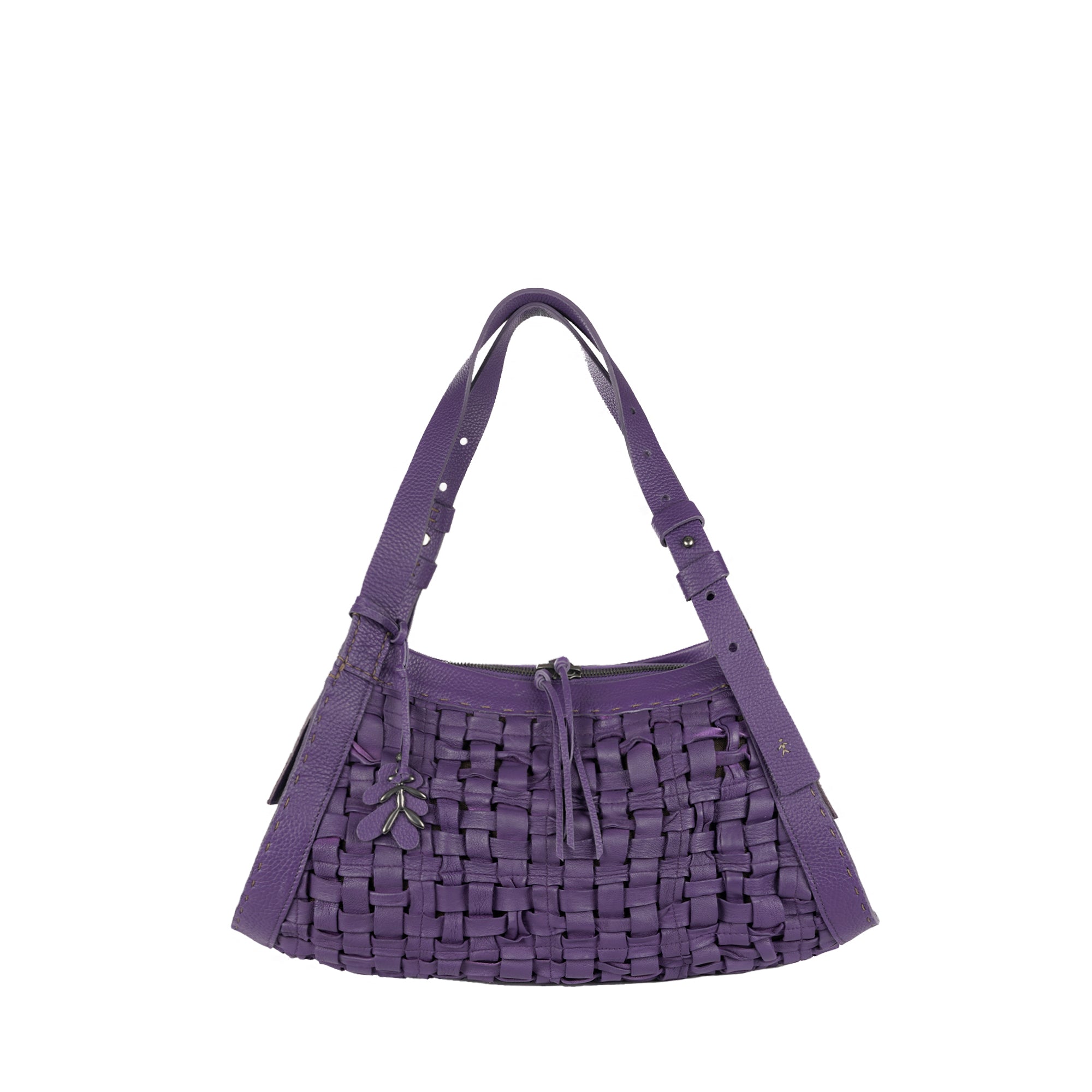 BD5329 Boa Bauletto M Intreccio Cesta Viola