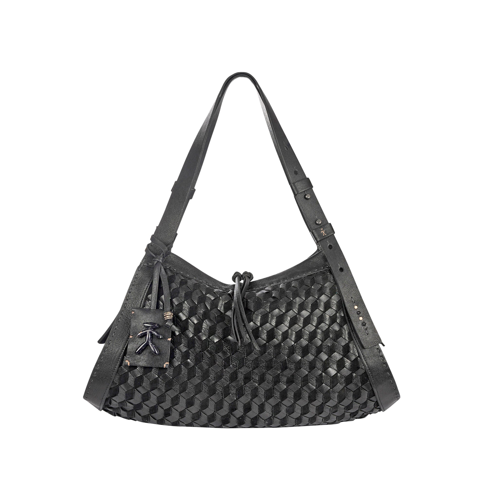 BD5329 Boa Bauletto M Intreccio 3D Nero