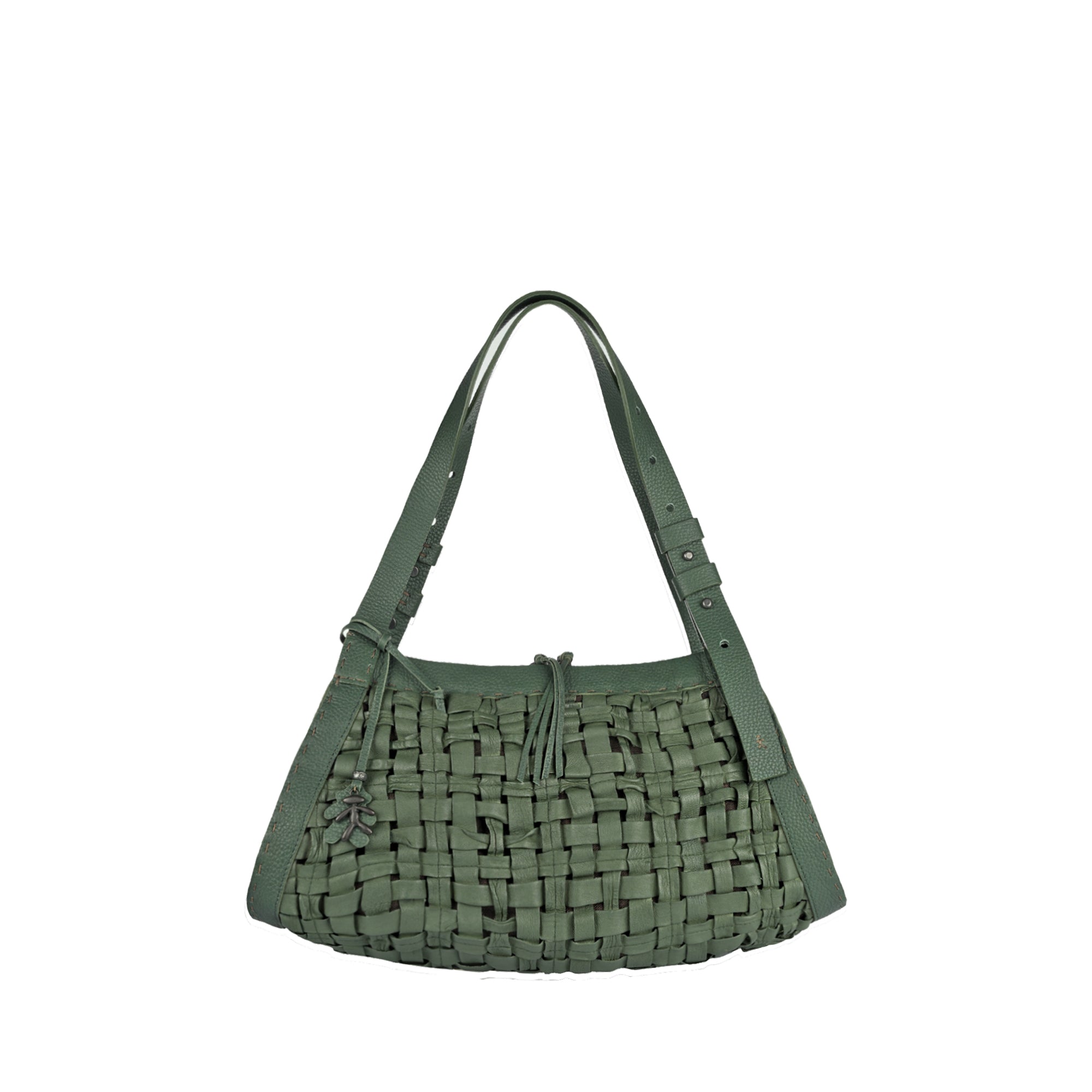 BD5329 Boa Bauletto M Intreccio Cesta Menta