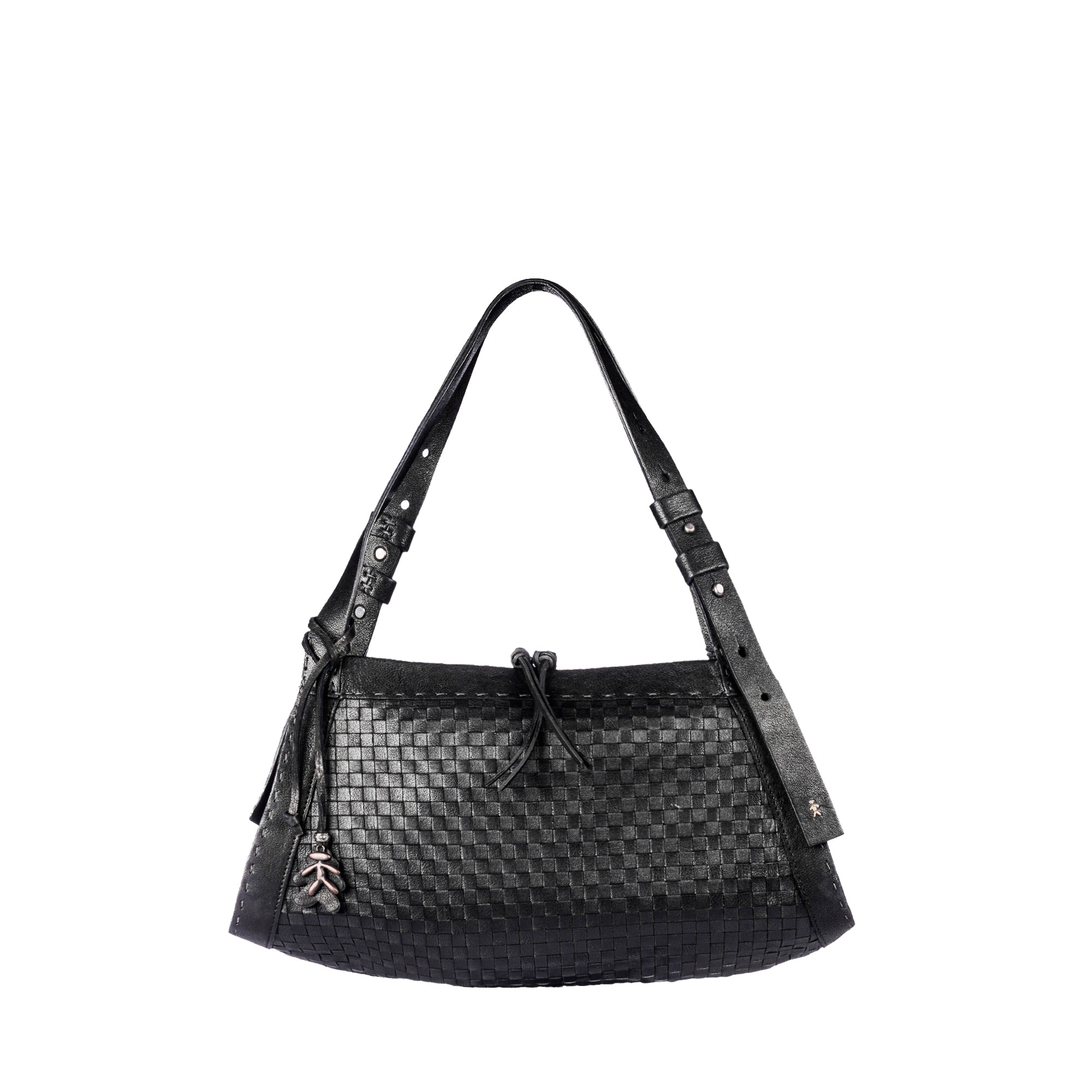 BD5329 Boa Bauletto M Intreccio Old Iron Nero
