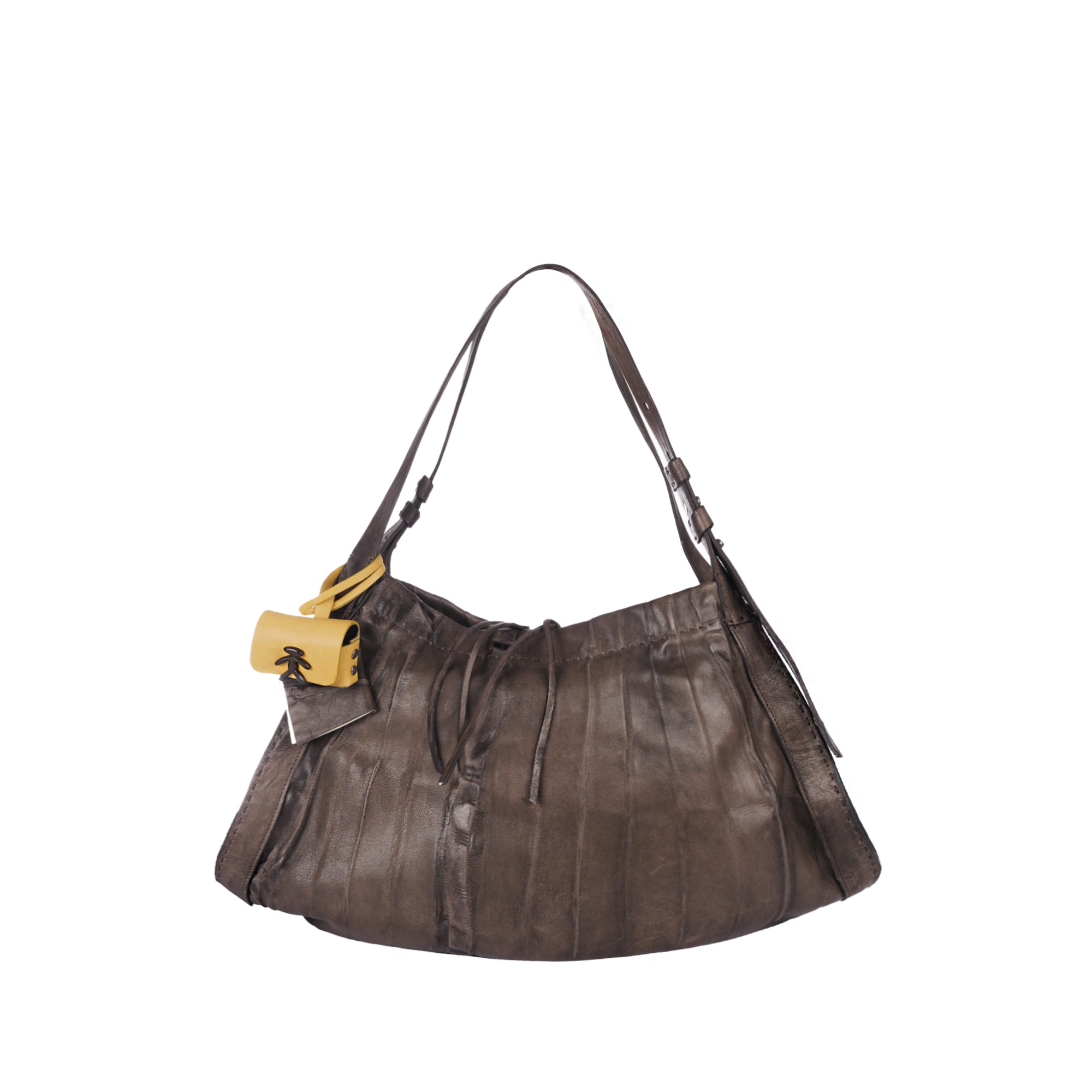BD5335 Sacca Boa M Plissettato Castagno