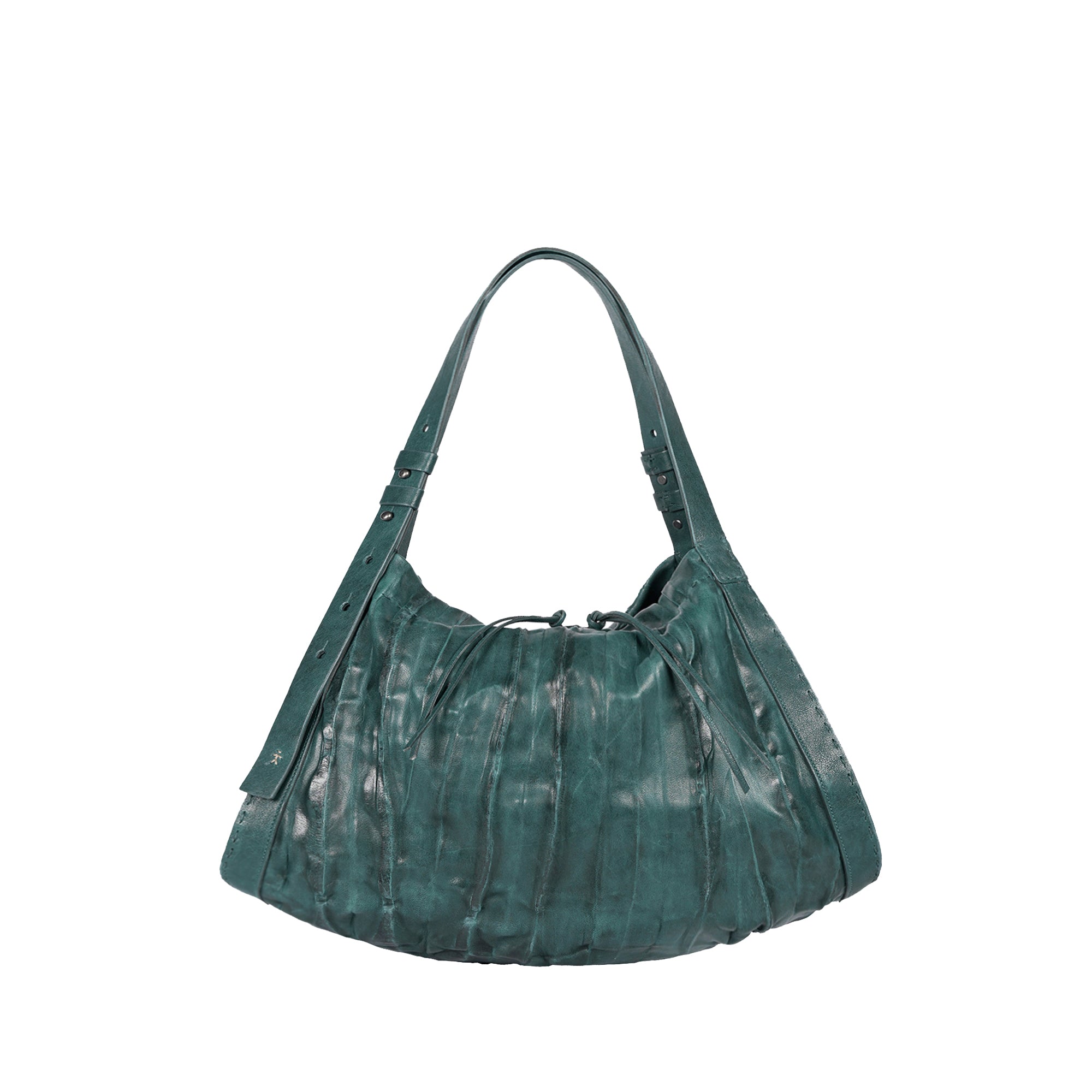 BD5335 Sacca Boa M Plissettato Ottanio