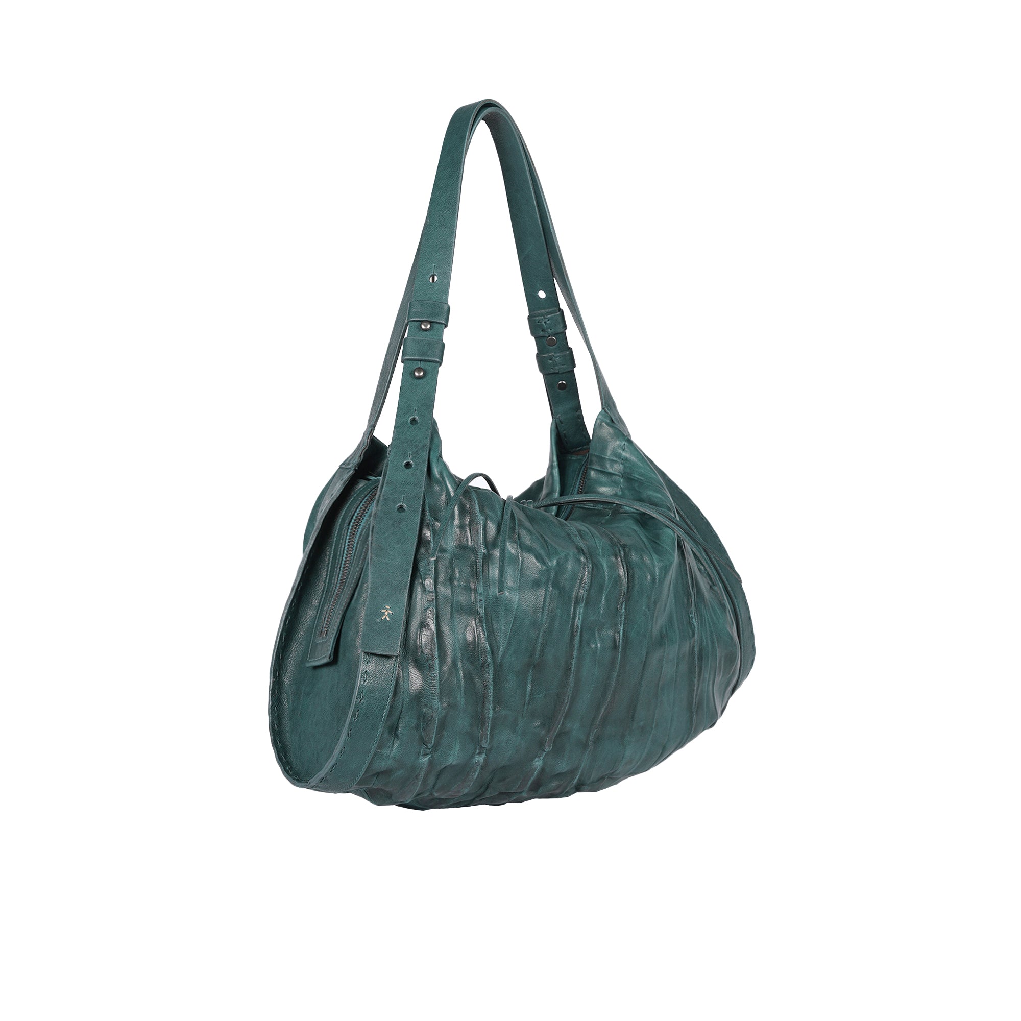 BD5335 Sacca Boa M Plissettato Ottanio