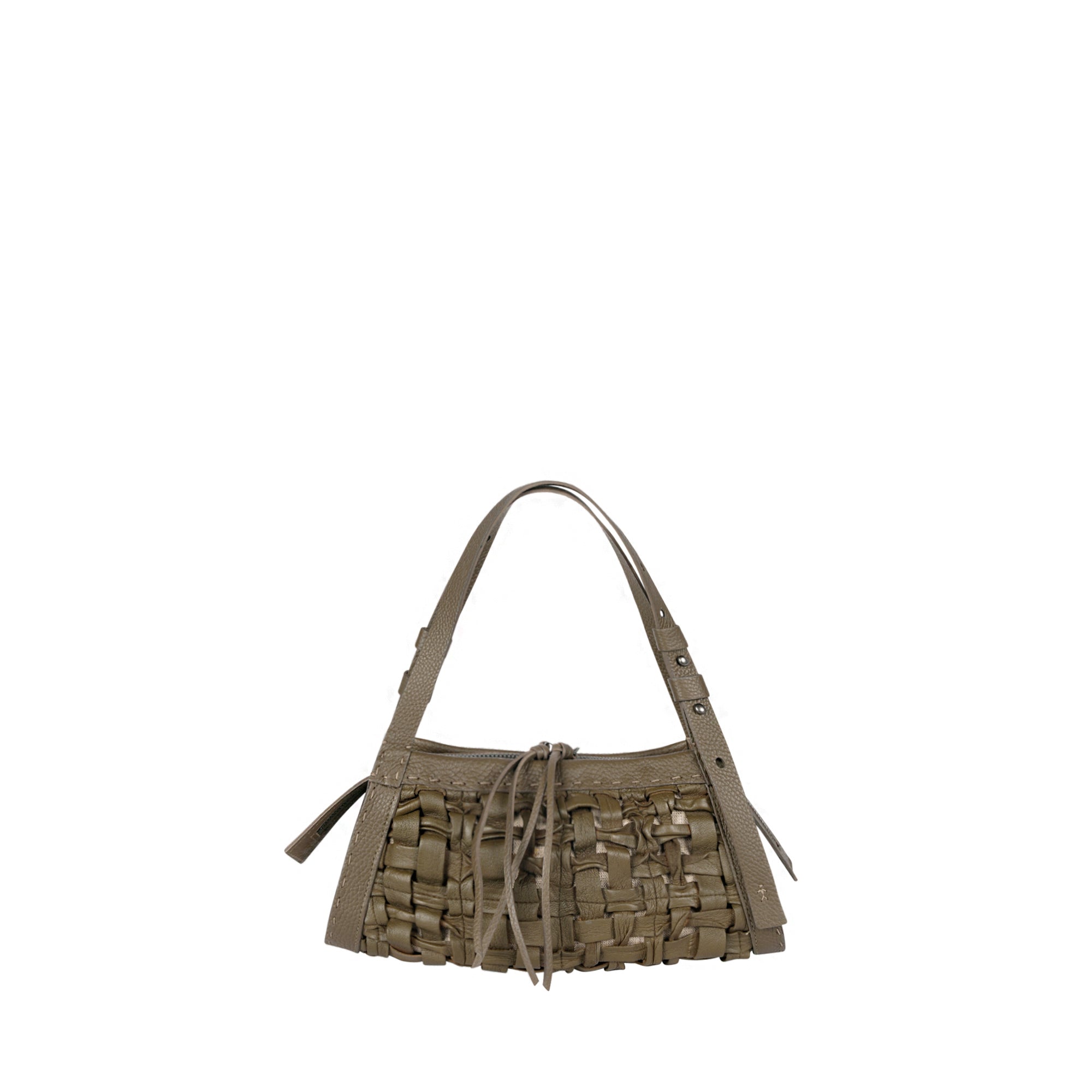 BD5501 Boa Bauletto XS Intreccio Cesta Oliva