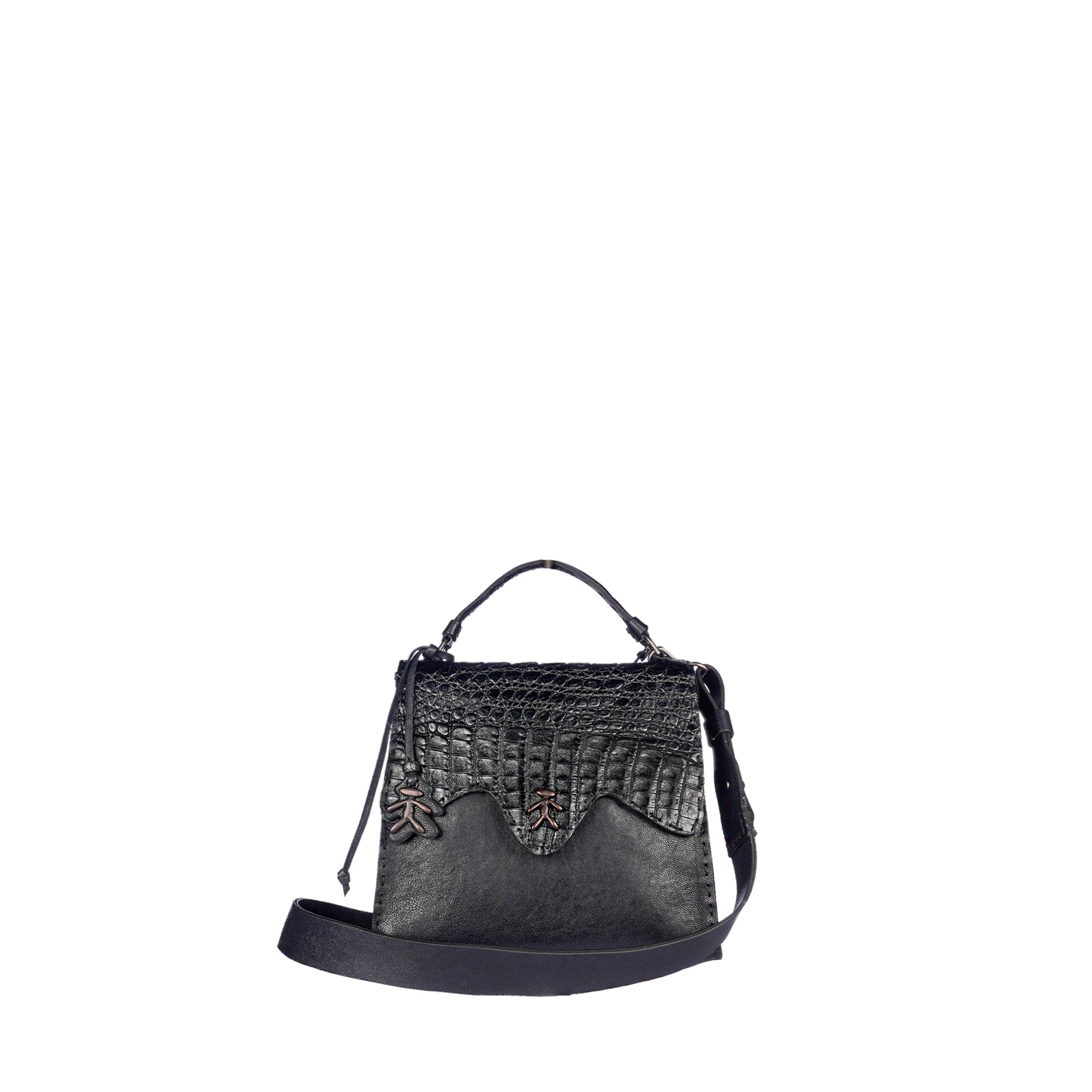 BD5503 Tiffany Patta Cocco XS Old Iron Nero + Cocco Nero
