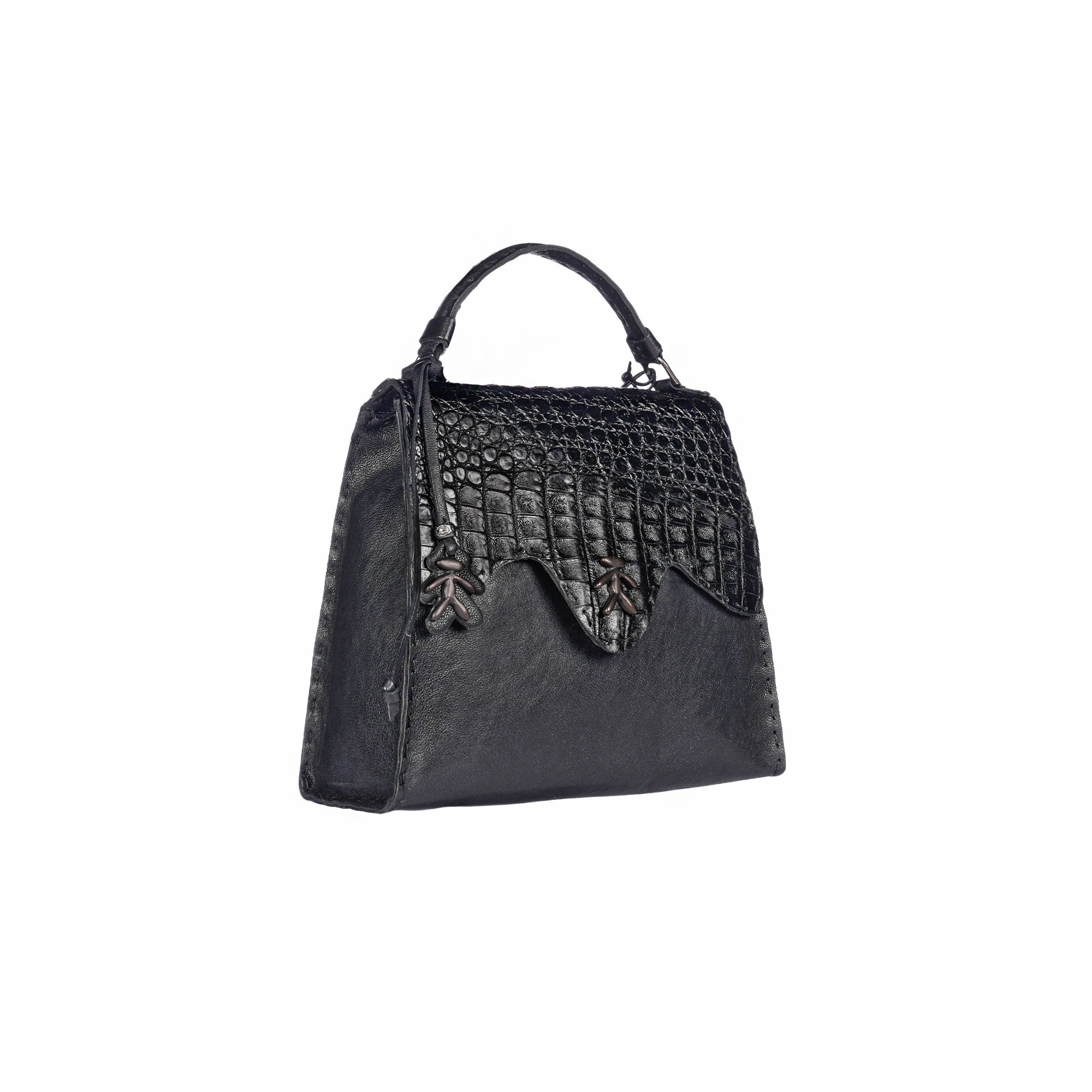 BD5503 Tiffany Patta Cocco XS Old Iron Nero + Cocco Nero