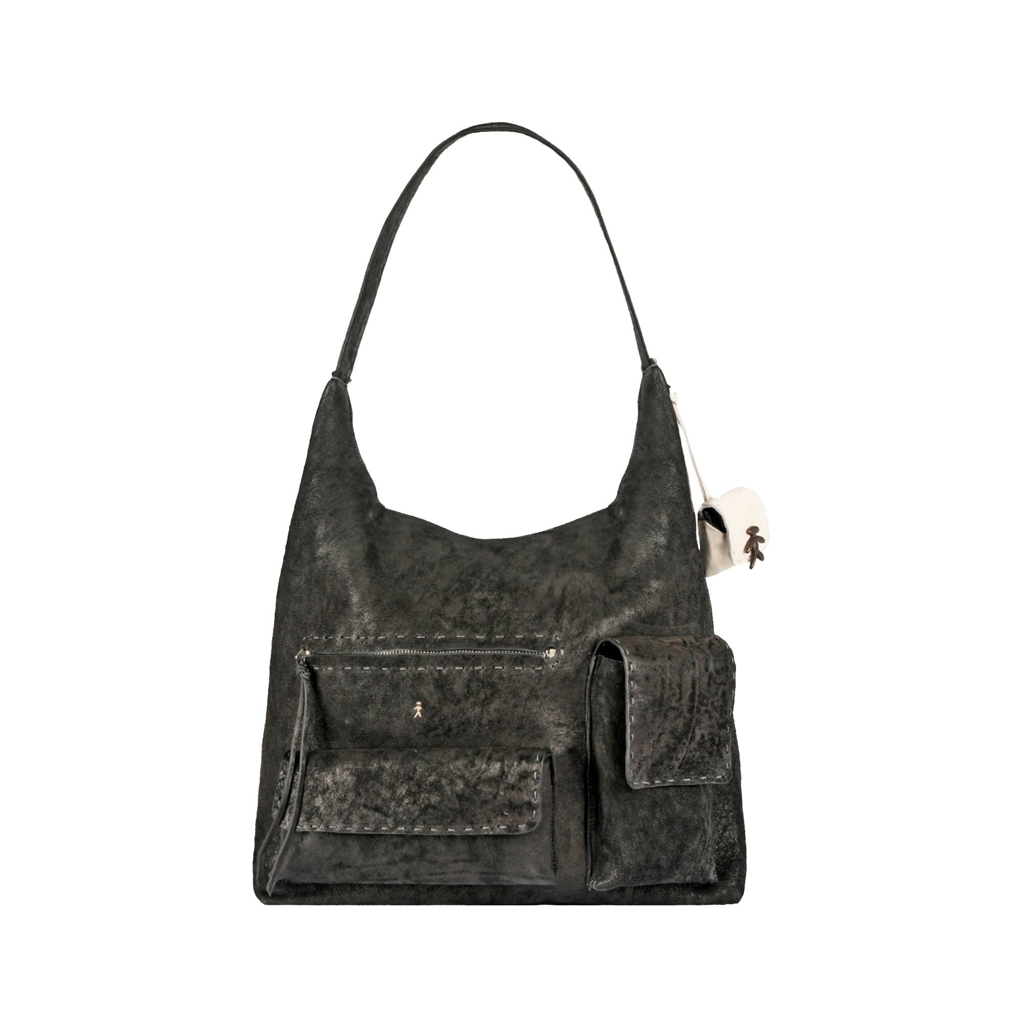 BD5508 Canotta Pocket Zip L Grattato Nero