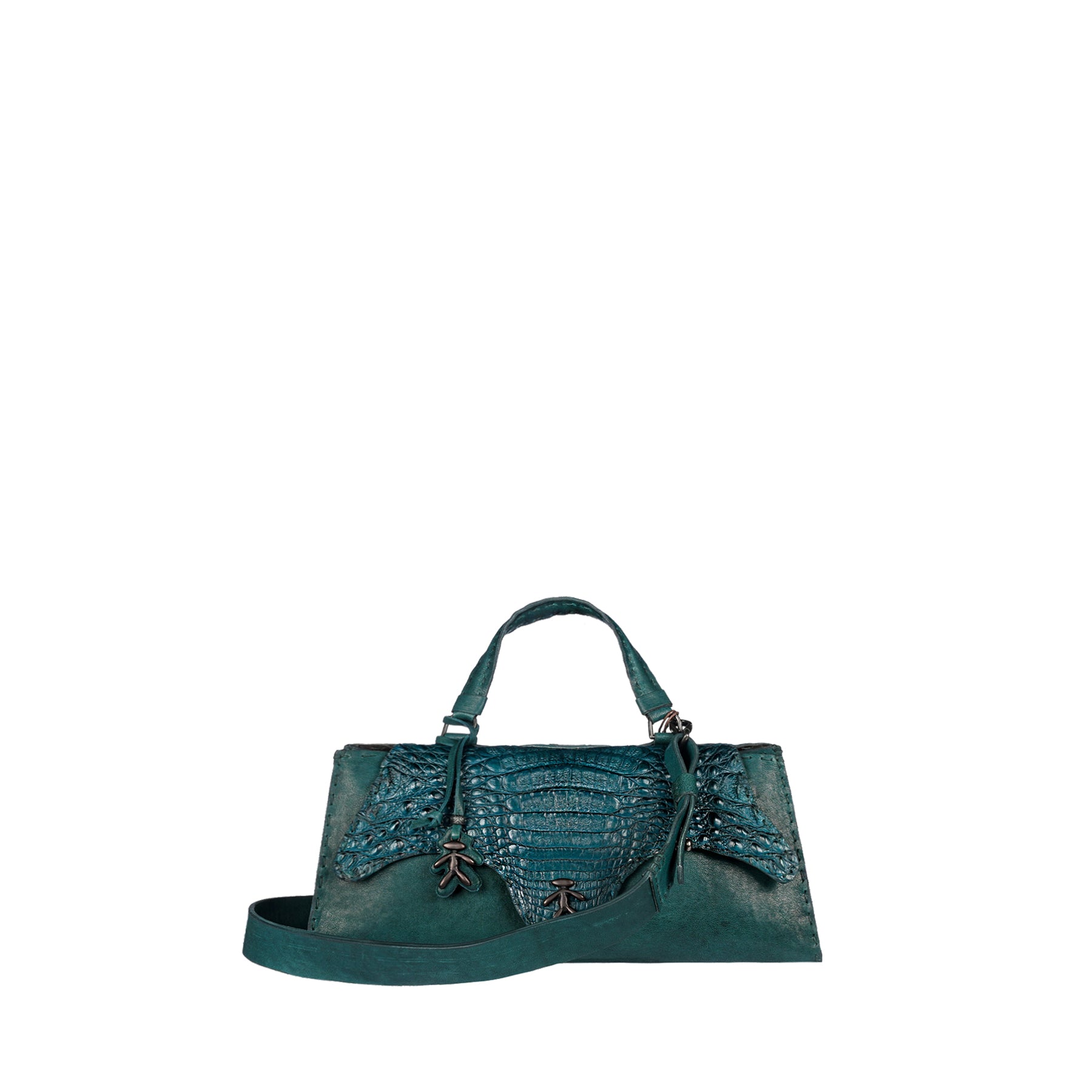 BD5522 Tiffany Baguette Patta Cocco Old Iron + Cocco Balena
