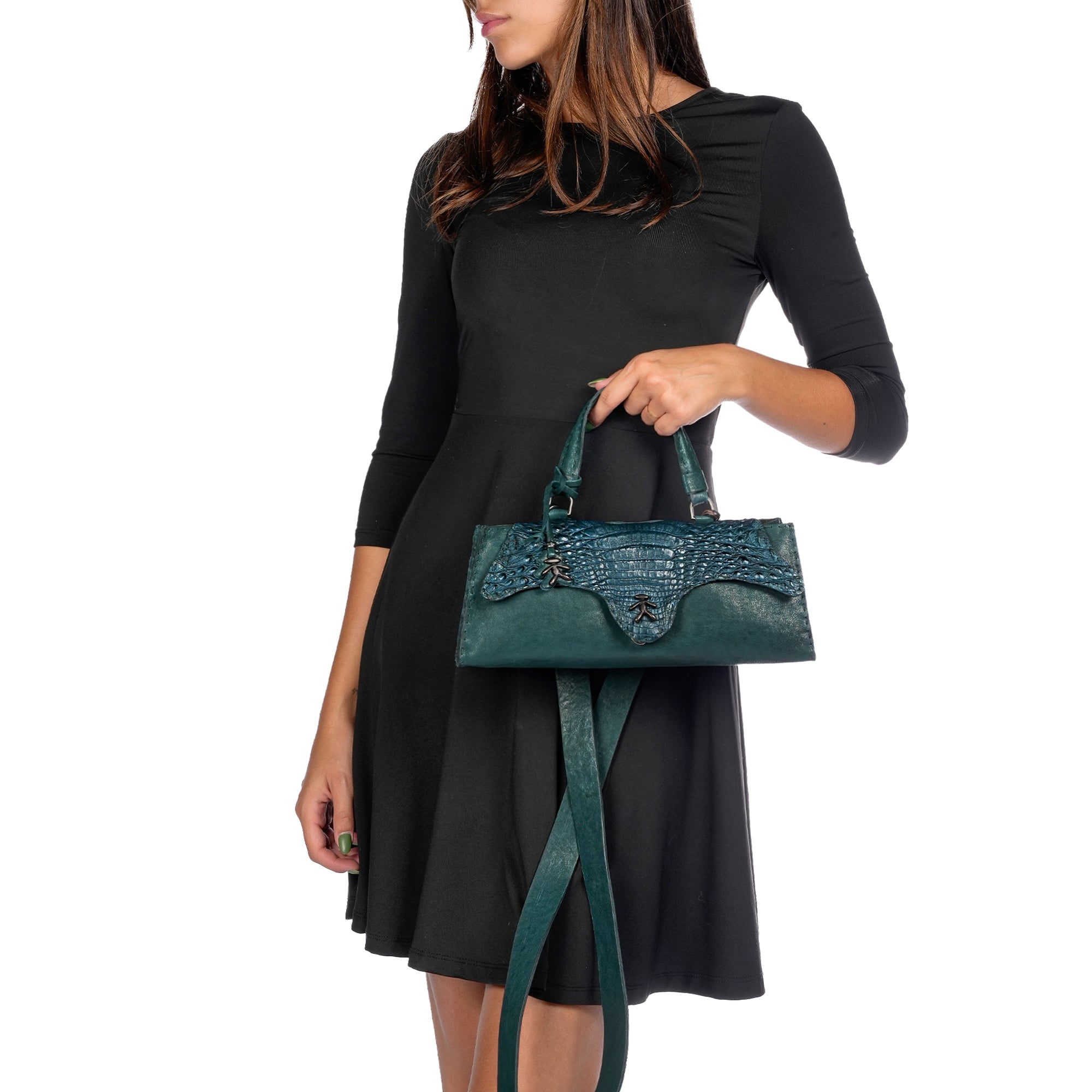 BD5522 Tiffany Baguette Patta Cocco Old Iron + Cocco Balena